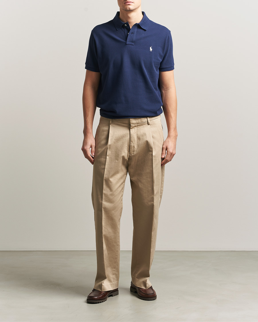 Herren | Poloshirts | Polo Ralph Lauren | Custom Slim Fit Polo Navy