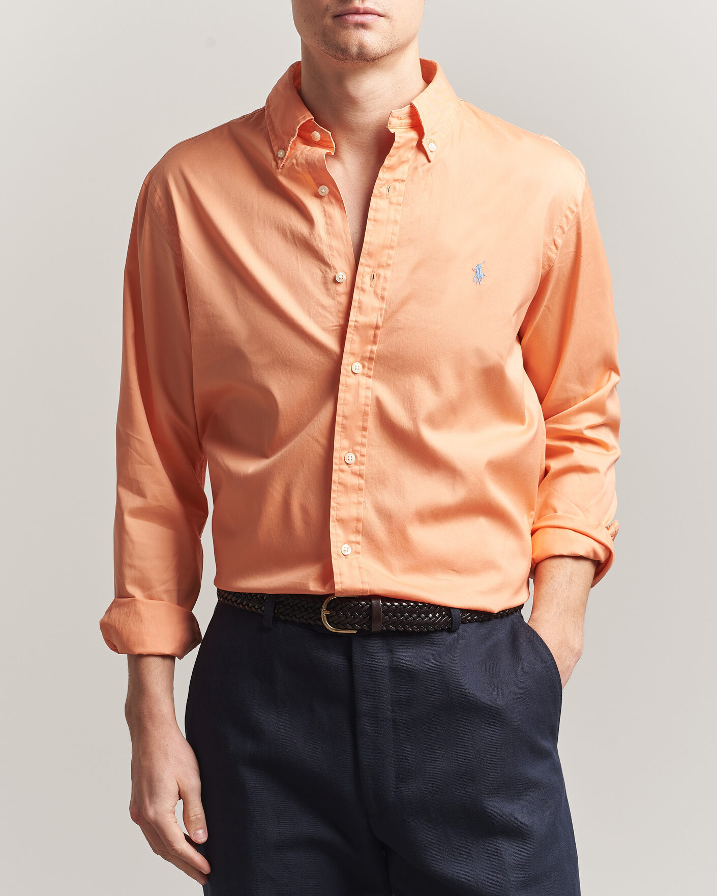 Herren | Hemden | Polo Ralph Lauren | Custom Fit Garment Twill Shirt Poppy