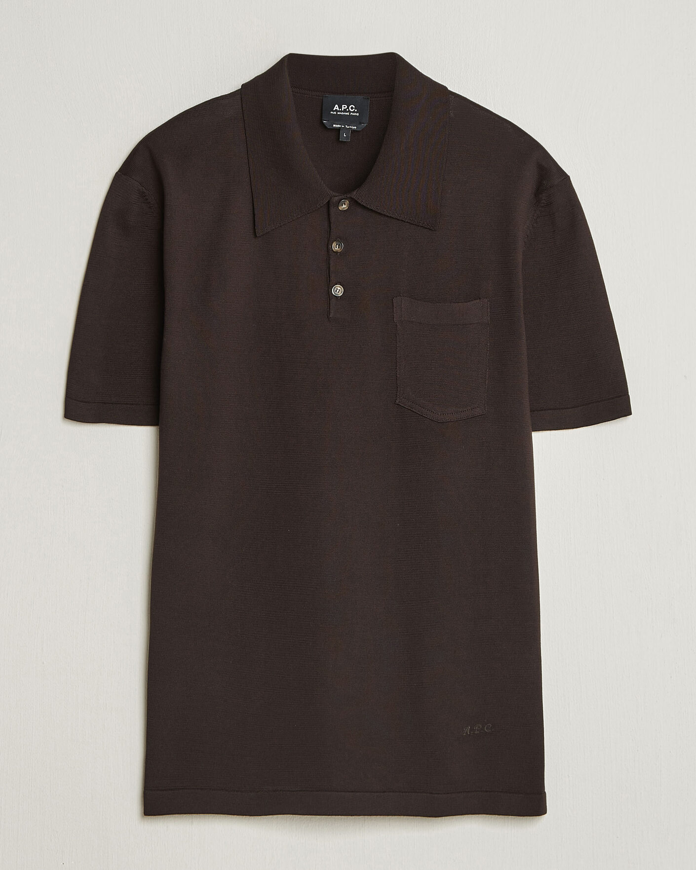 Herren | Poloshirts | A.P.C. | Colin Knitted Polo Brown