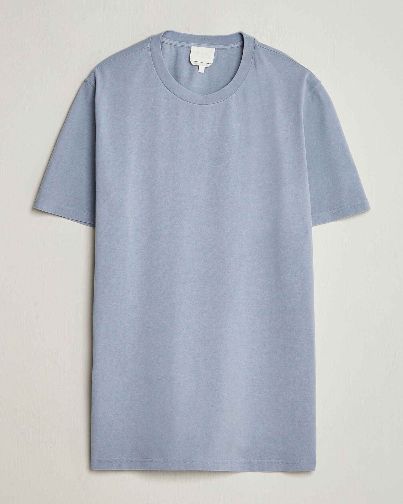 Herren | T-Shirts | A.P.C. | Printed Crew Neck T-Shirt Light Blue