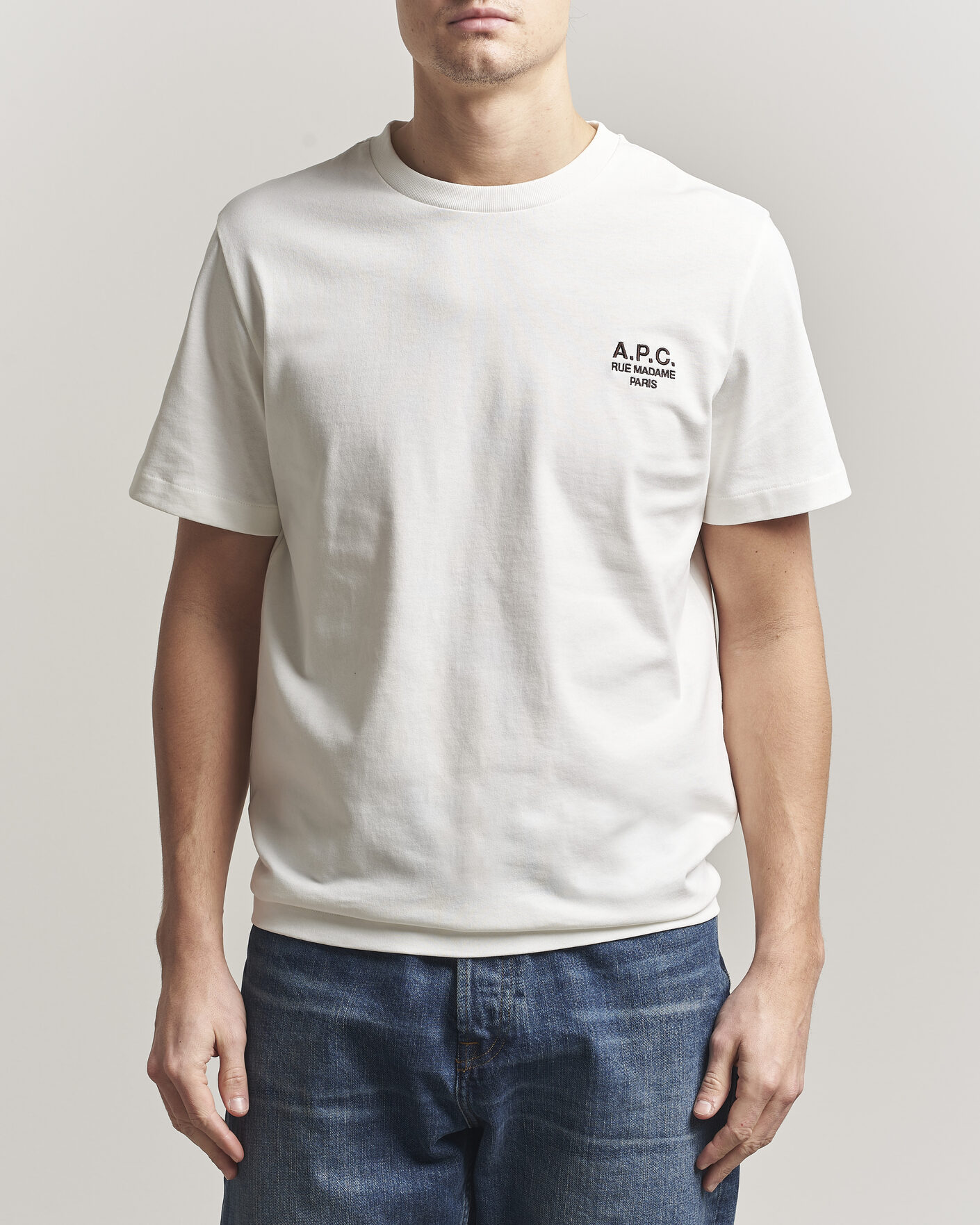 Herren | T-Shirts | A.P.C. | Rue Madame T-Shirt Off White