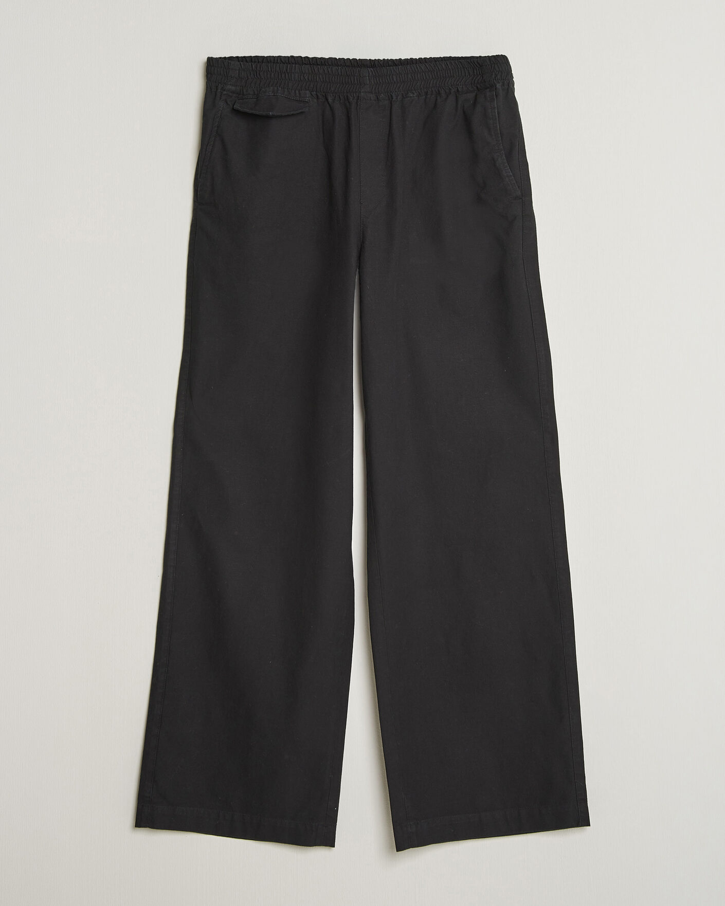 Herren | Hosen | A.P.C. | Lou Cotton/Linen Drawstring Trousers Faded Black
