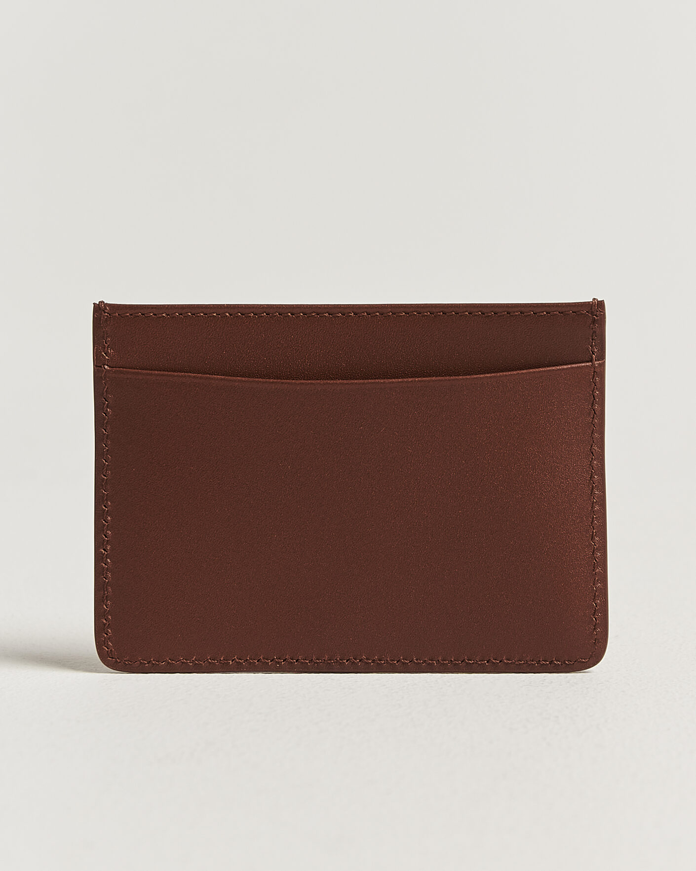 Herren | Geldbörsen | A.P.C. | Calf Leather Card Holder Hazelnut