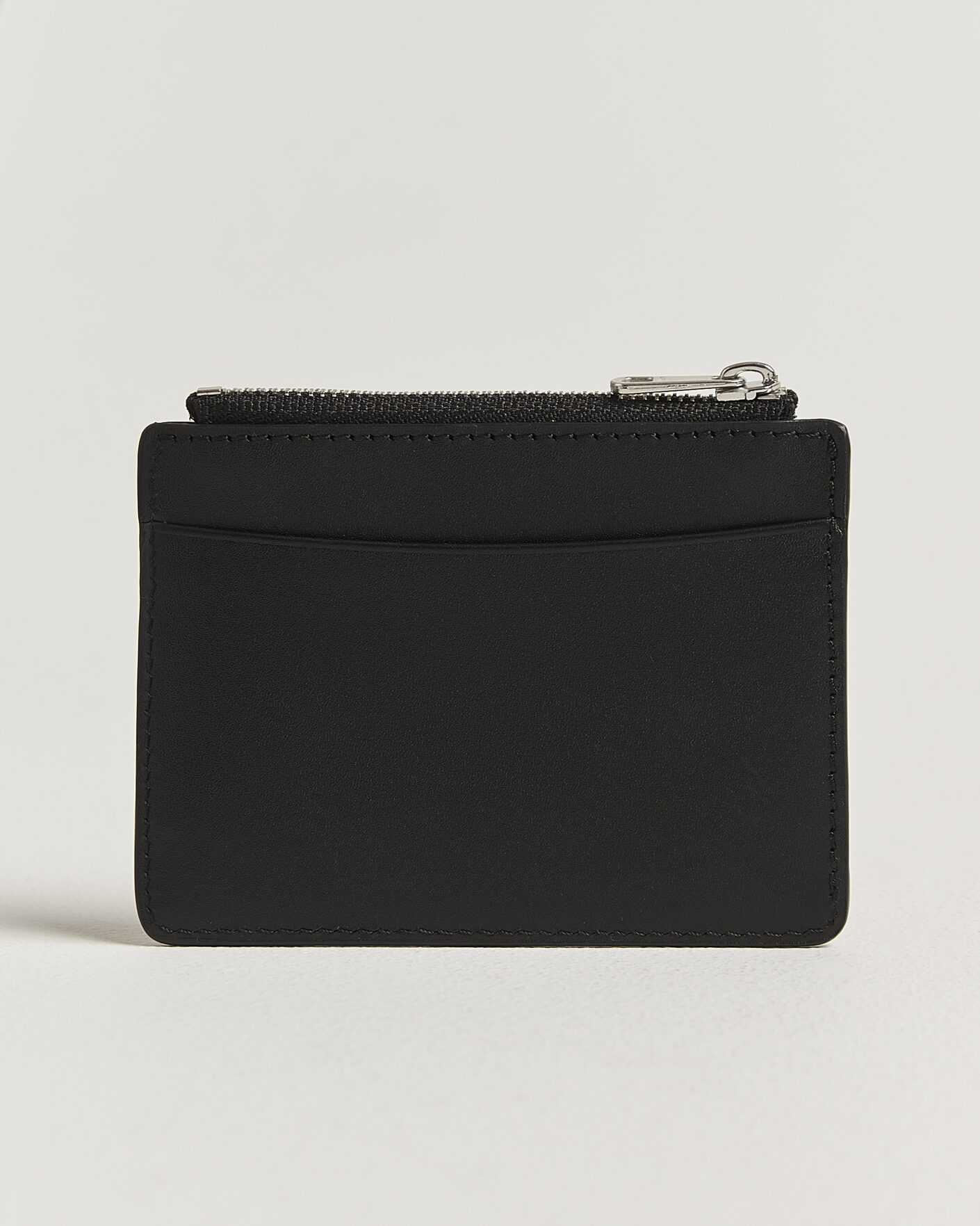 Herren | Geldbörsen | A.P.C. | Zip Calf Leather Card Holder Black
