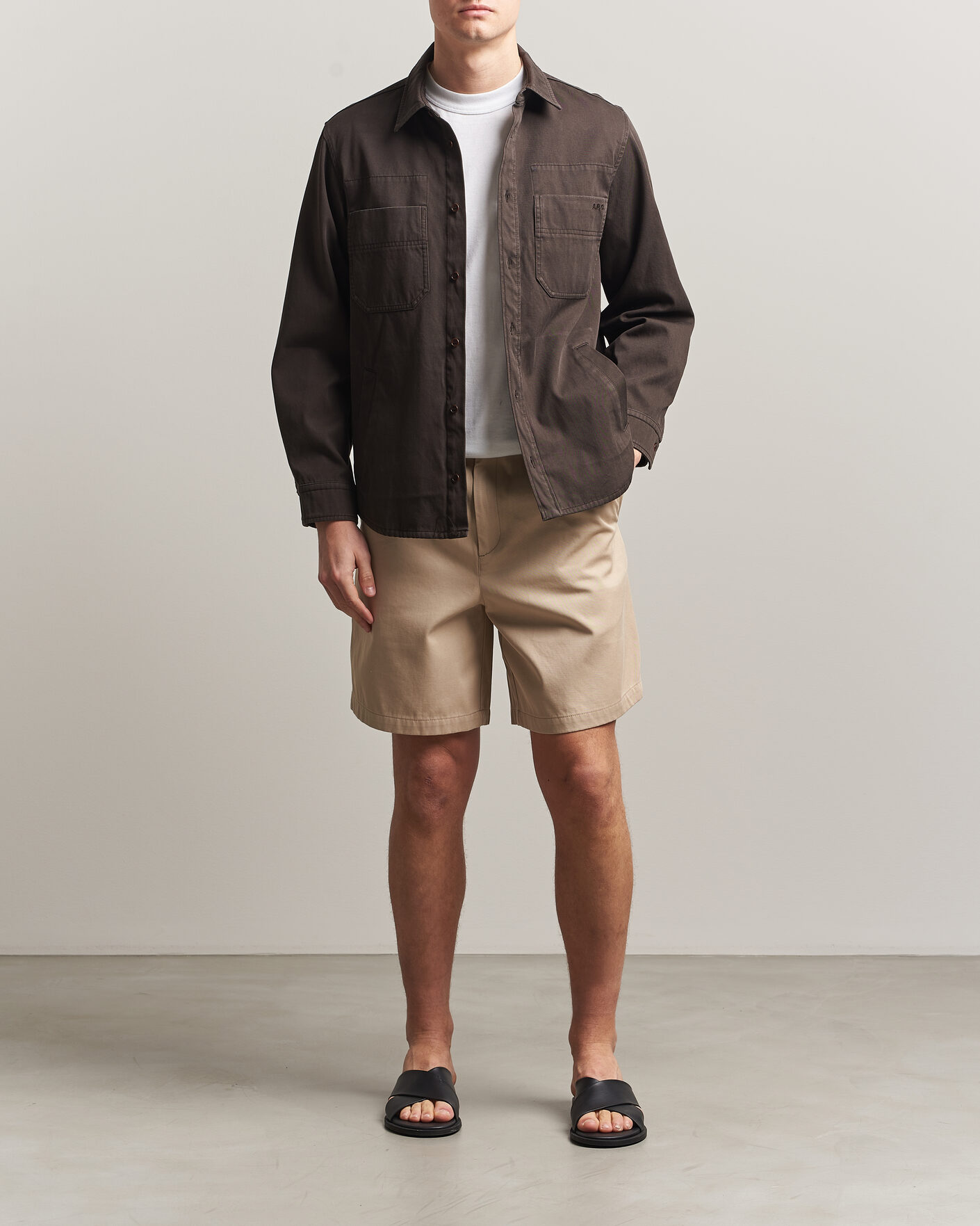 Herren | Hemden | A.P.C. | Noah Cotton Overshirt Dark Brown