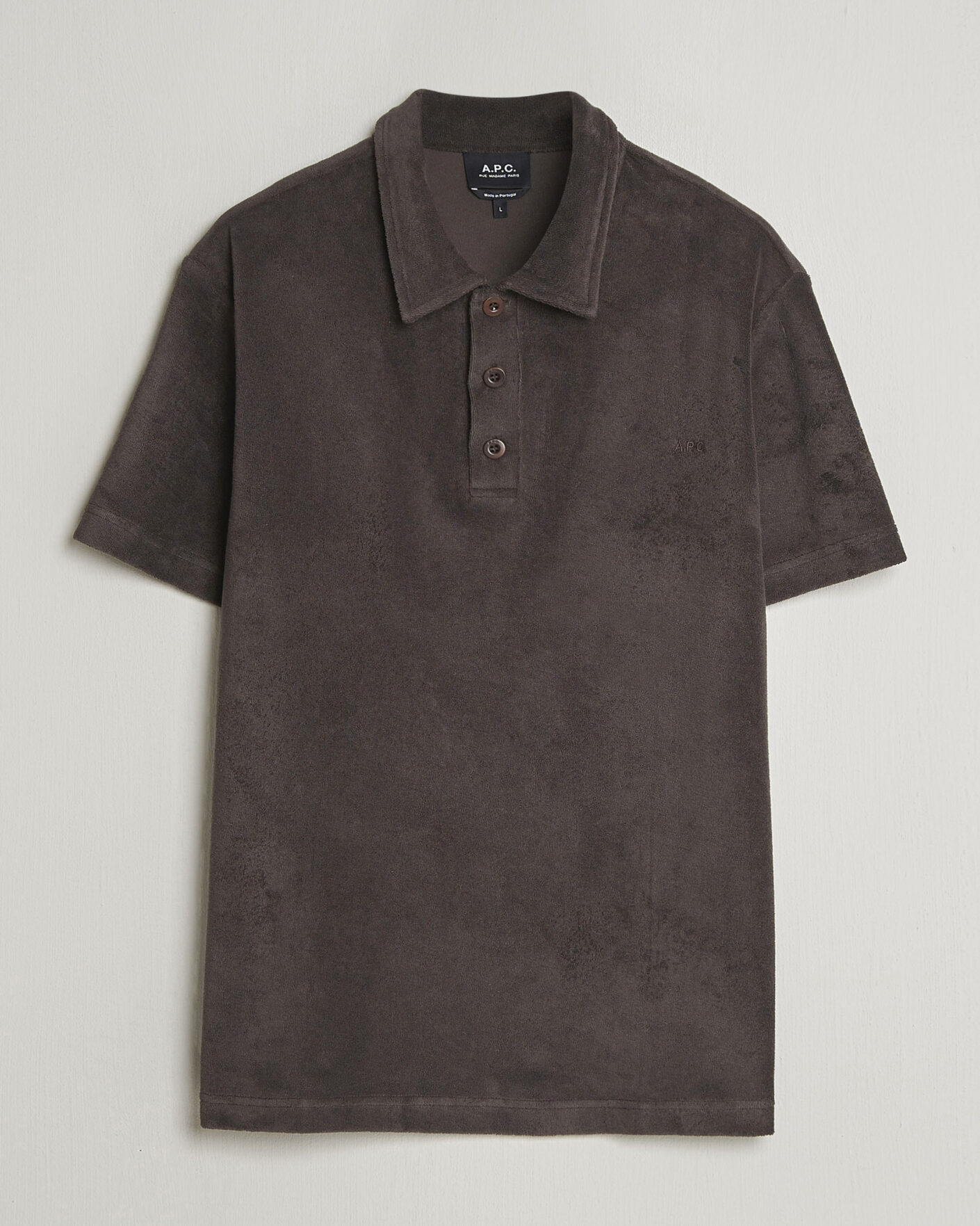 Herren | Poloshirts | A.P.C. | Julian Cotton Knitted Polo Brown