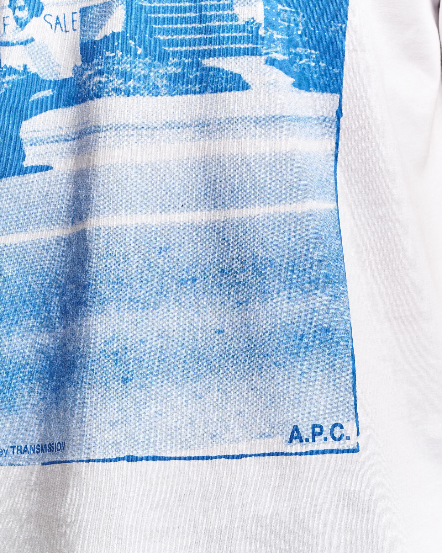 Herren | T-Shirts | A.P.C. | Cali Printed T-Shirt Blue