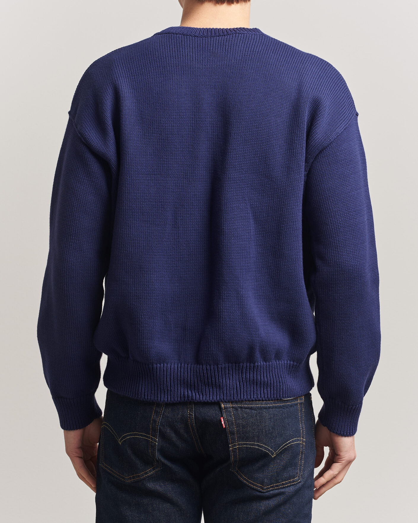 Herren | Pullover | A.P.C. | Leo Cotton Knitted Sweater Dark Blue
