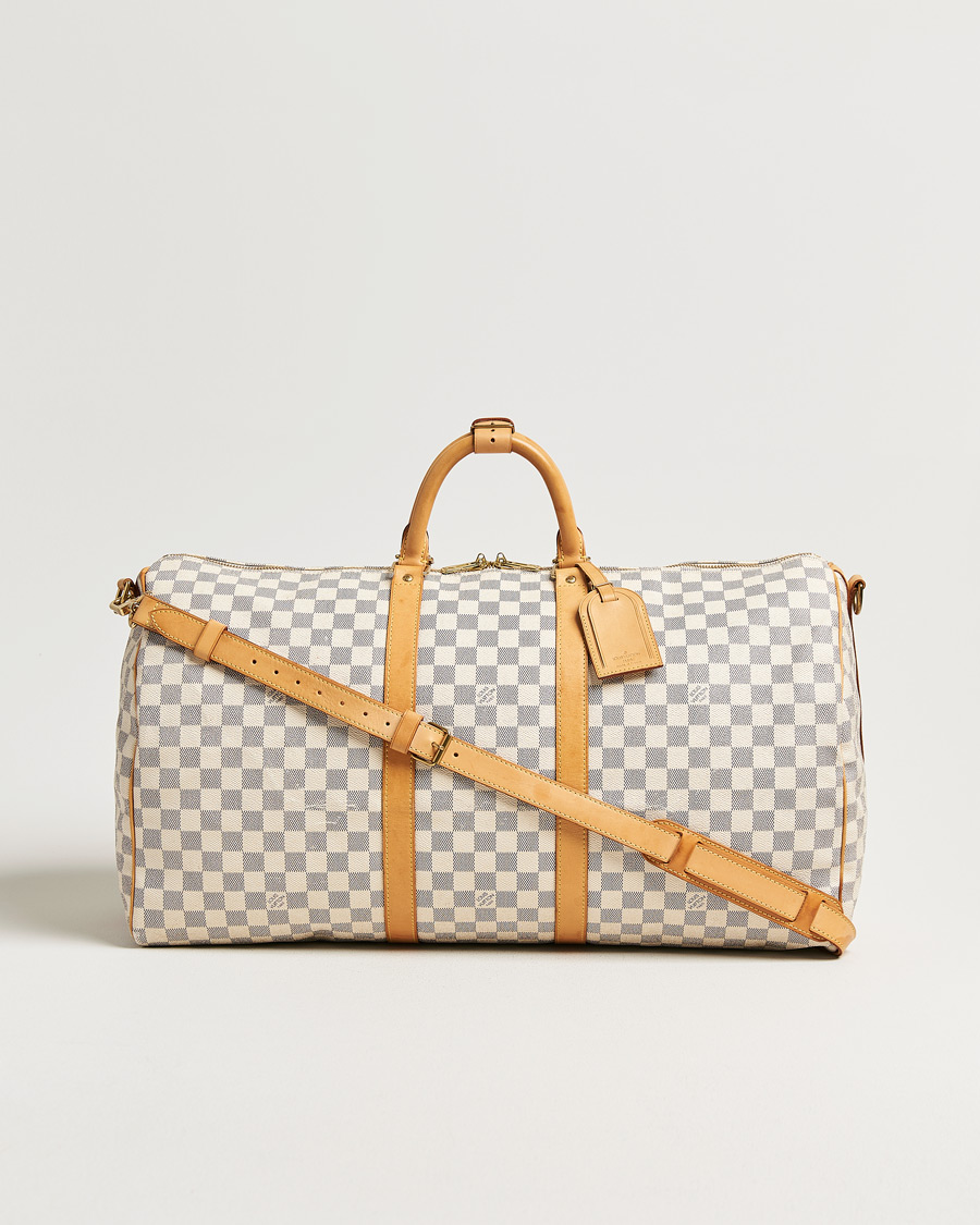Herren | Pre-Owned & Vintage Bags | Louis Vuitton Pre-Owned | Keepall Bandouliére Damier Azur