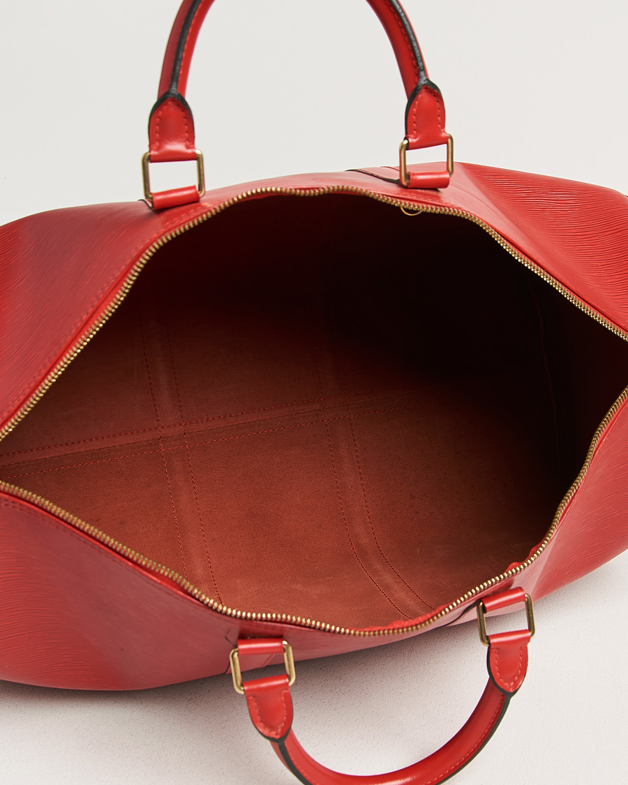 Herren | Pre-Owned & Vintage Bags | Louis Vuitton Pre-Owned | Keepall 50 Epi Leather Red