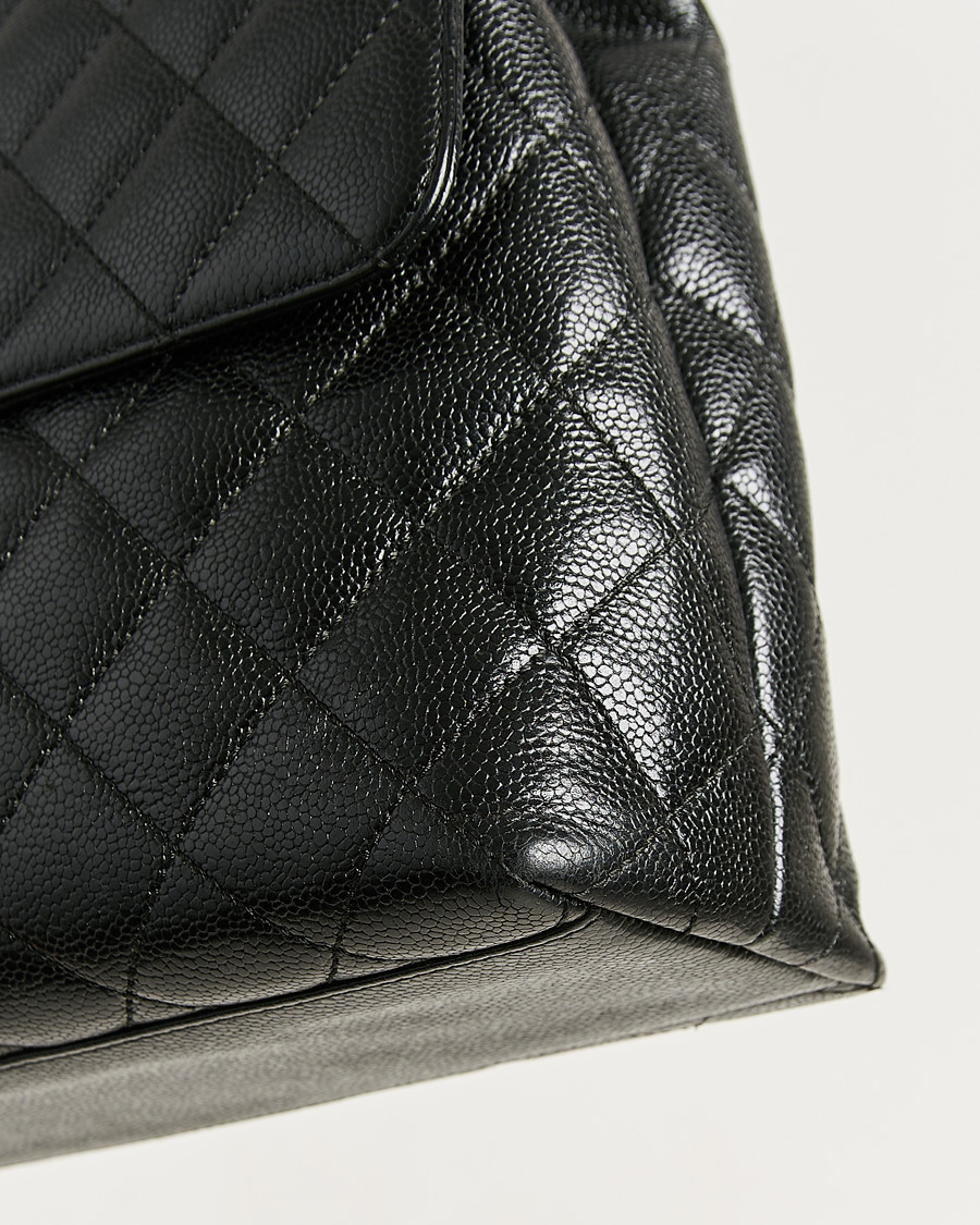 Herren | Pre-Owned & Vintage Bags | Chanel Pre-Owned | Kelly Top Handle Bag Caviar Black