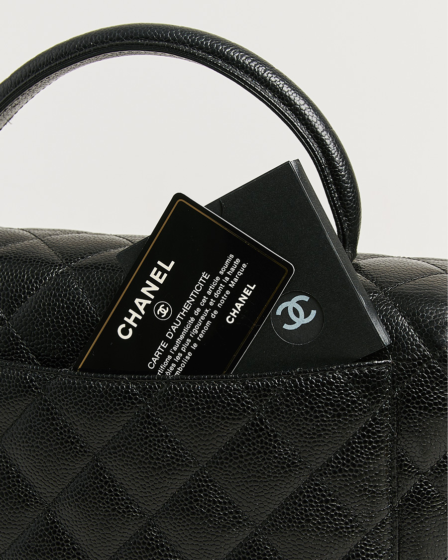 Herren | Pre-Owned & Vintage Bags | Chanel Pre-Owned | Kelly Top Handle Bag Caviar Black