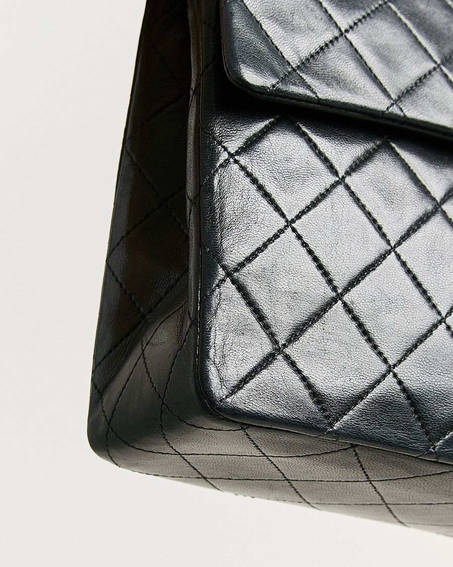 Herren | Pre-Owned & Vintage Bags | Chanel Pre-Owned | Single Flap Bag Lambskin Black