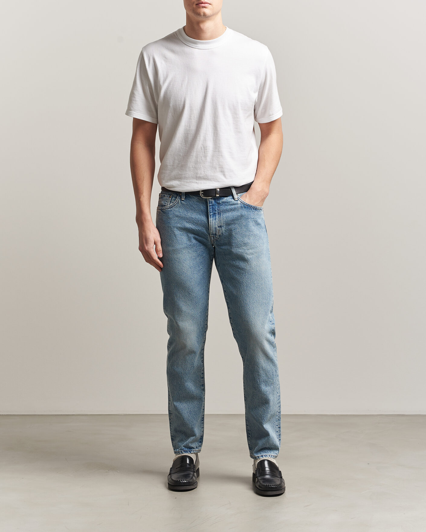 Herren | Jeans | EDWIN | Regular Tapered Jeans Used Light Blue