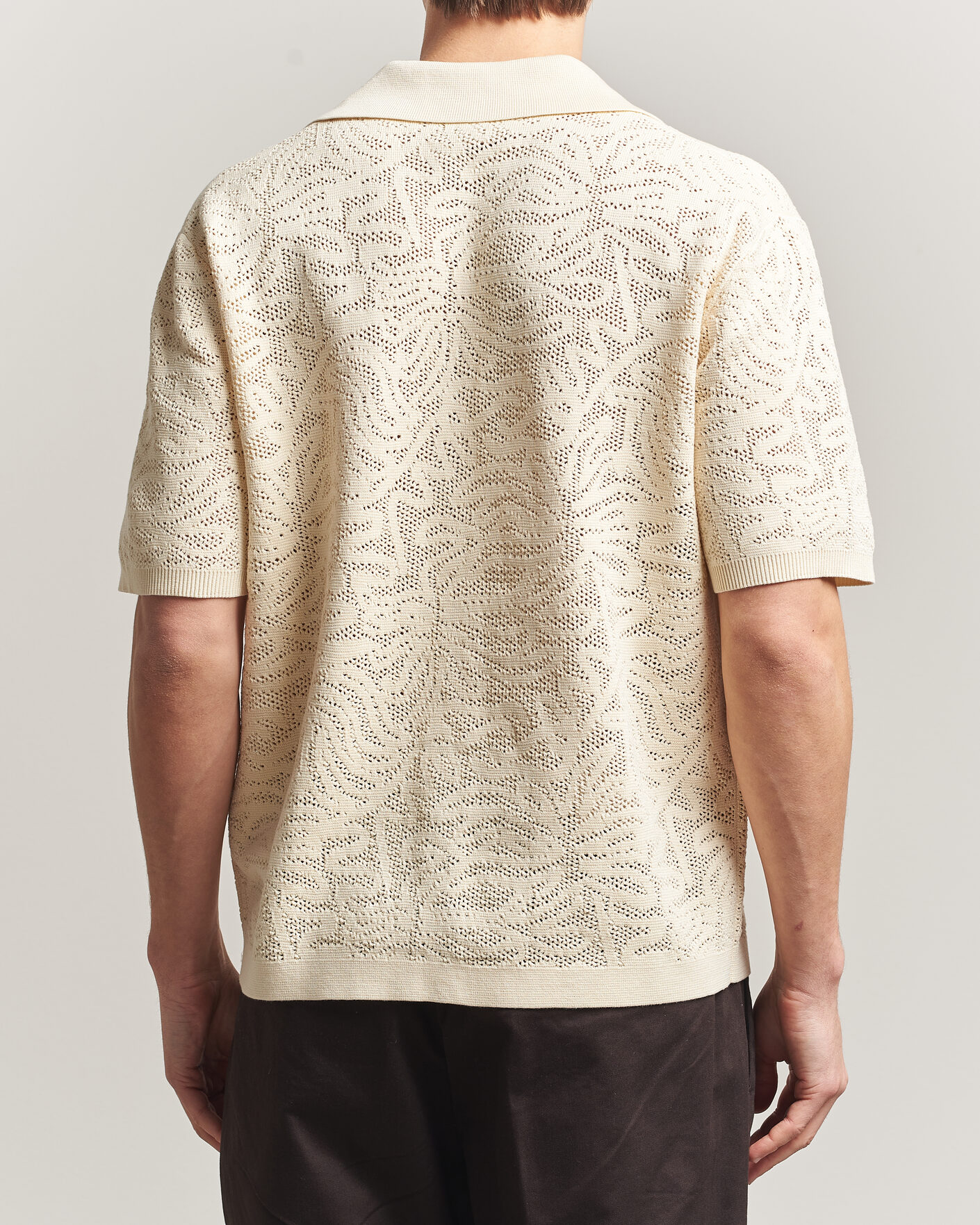Herren | Hemden | Drôle de Monsieur | Knitted Resort Shirt Off White
