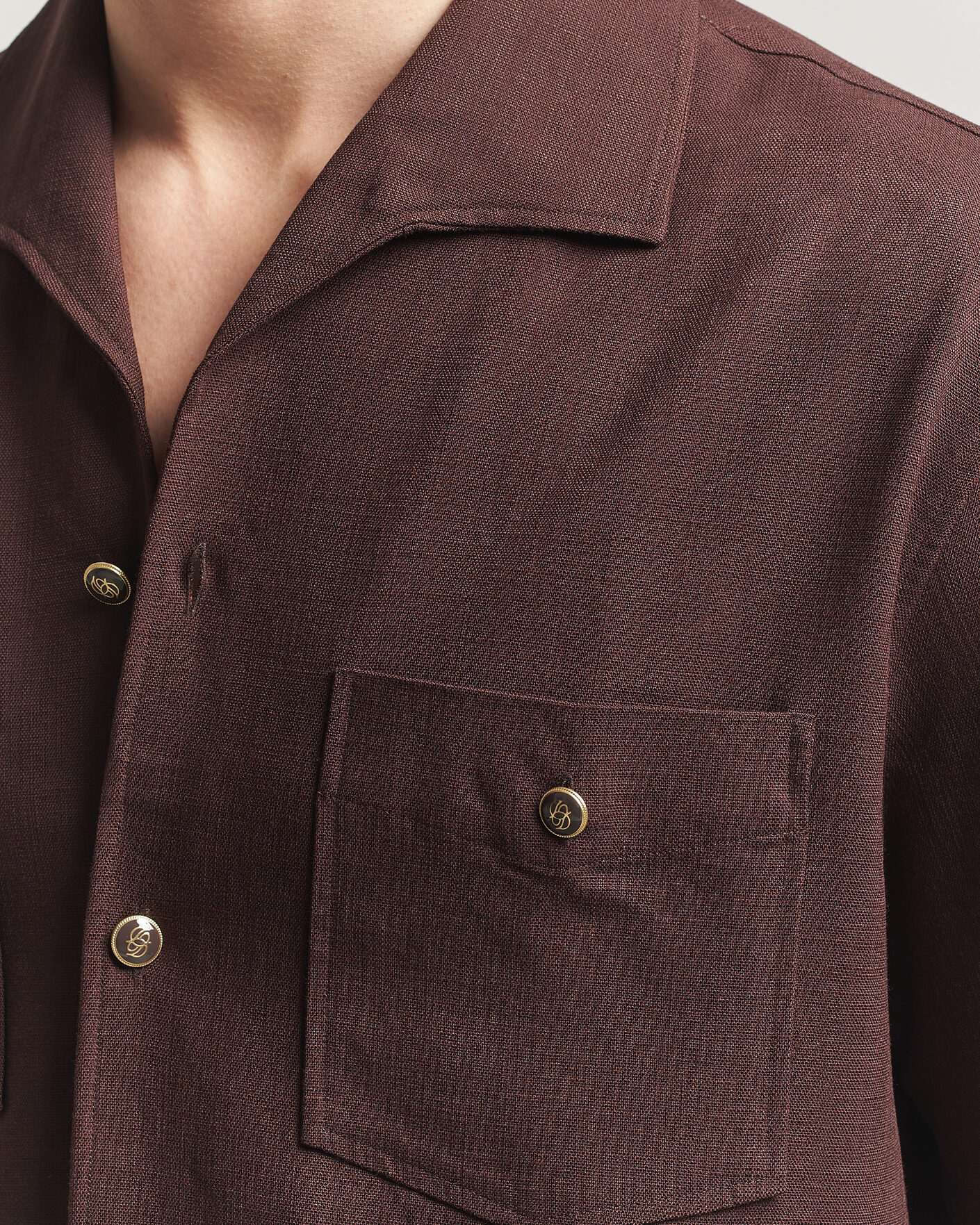 Herren | Hemden | Drôle de Monsieur | Viscose Resort Shirt Brown