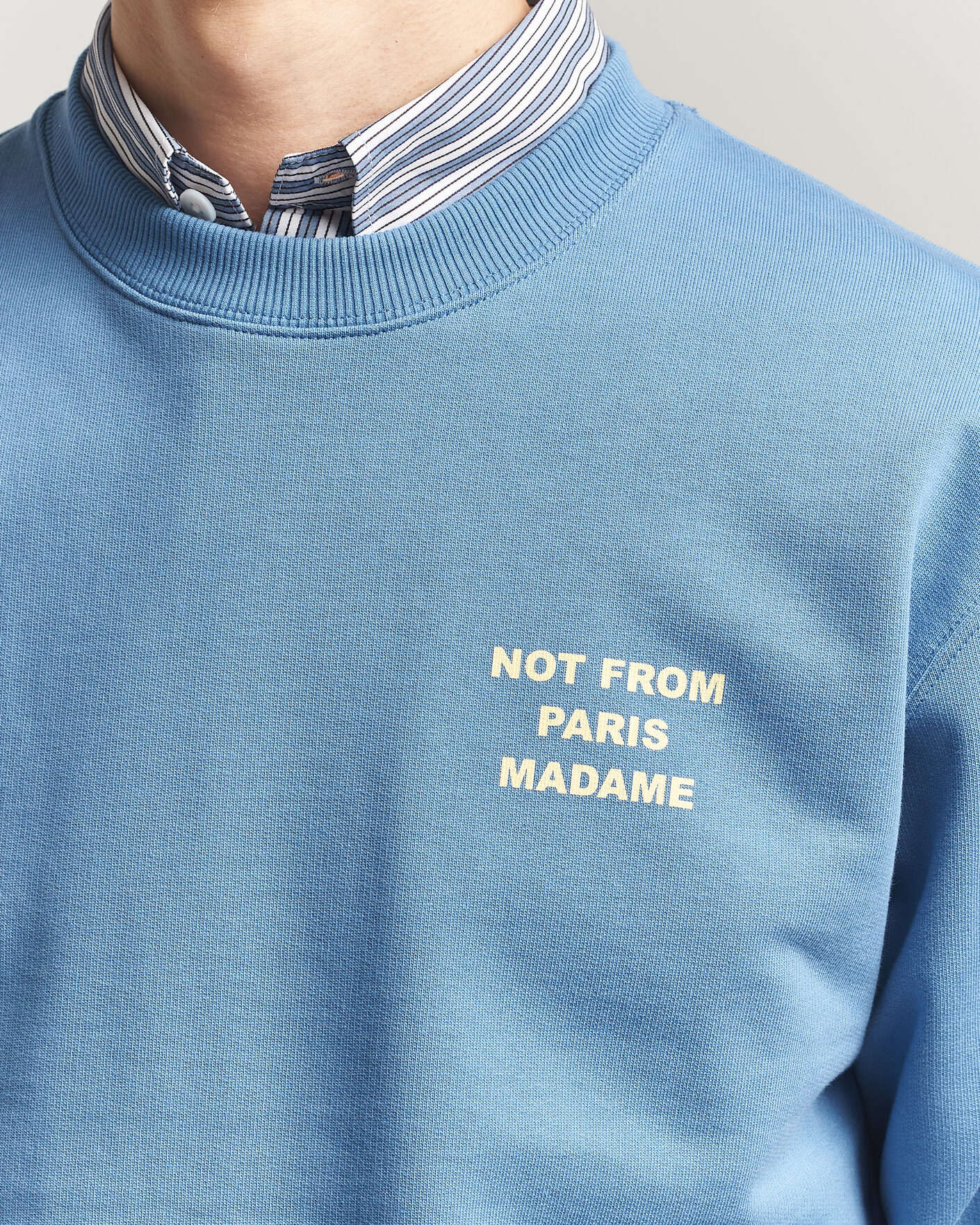 Herren | Pullover | Drôle de Monsieur | Slogan Sweatshirt Atlantic Blue