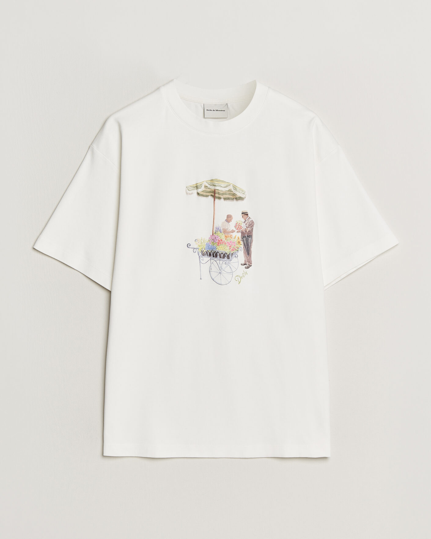 Herren | T-Shirts | Drôle de Monsieur | Fleuriste T-Shirt Off White
