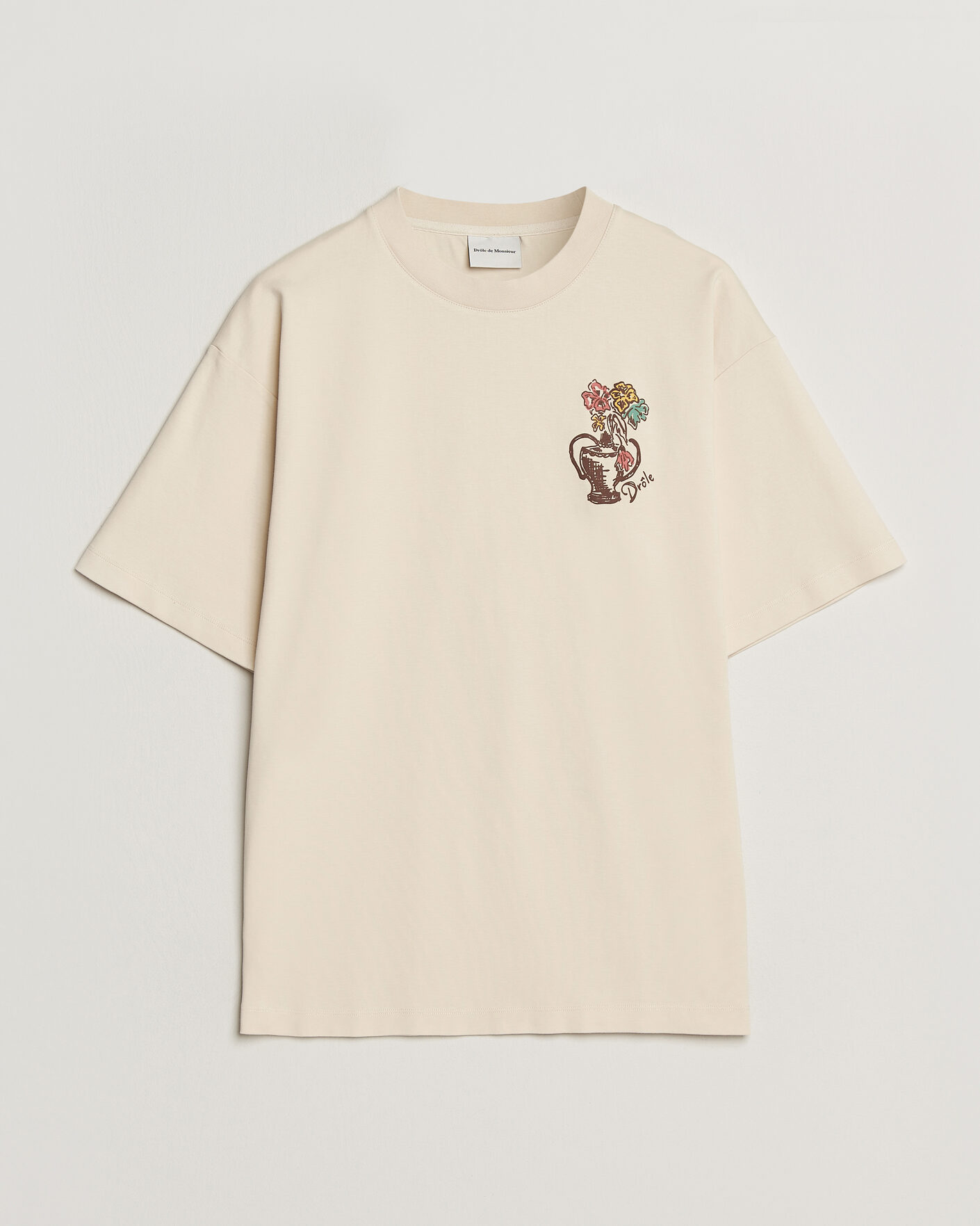 Herren | T-Shirts | Drôle de Monsieur | Vase Havana T-Shirt Sand