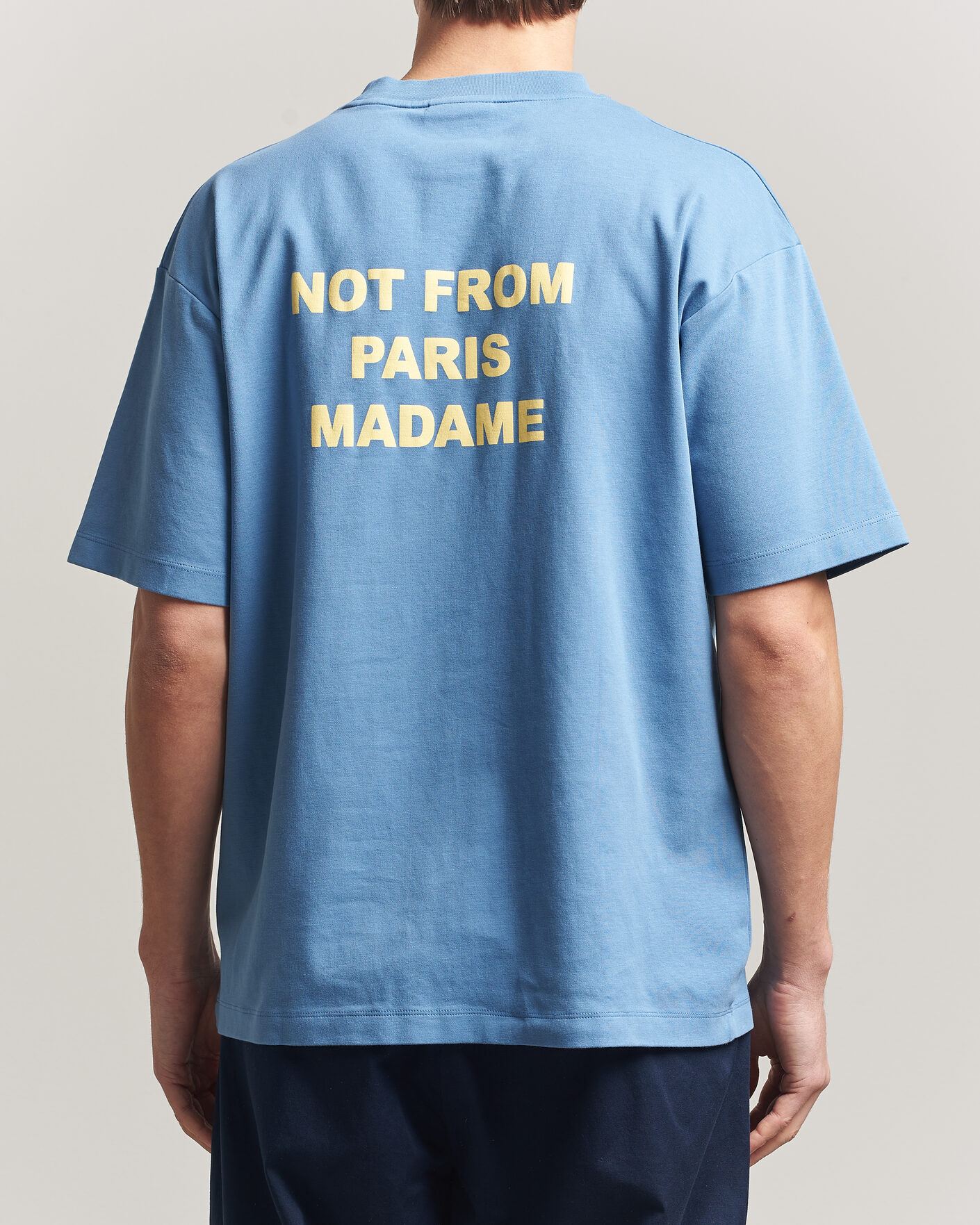 Herren | T-Shirts | Drôle de Monsieur | Slogan T-Shirt Atlantic Blue