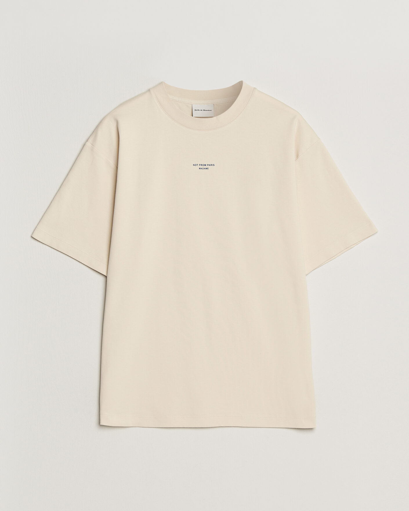Herren | T-Shirts | Drôle de Monsieur | Classic Slogan T-Shirt Sand