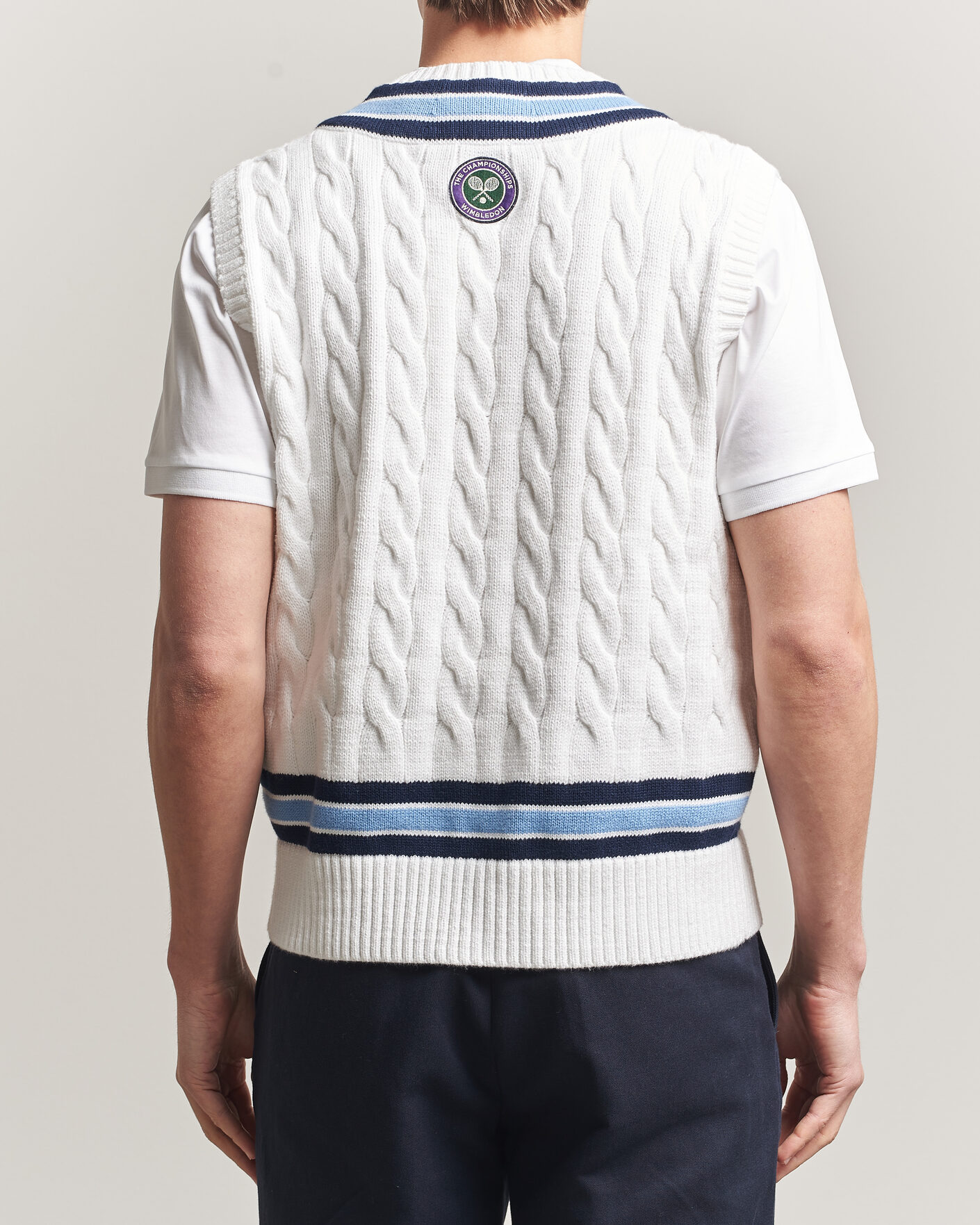 Herren | Pullover | Polo Ralph Lauren | Cotton Cable Vest Cream Combo