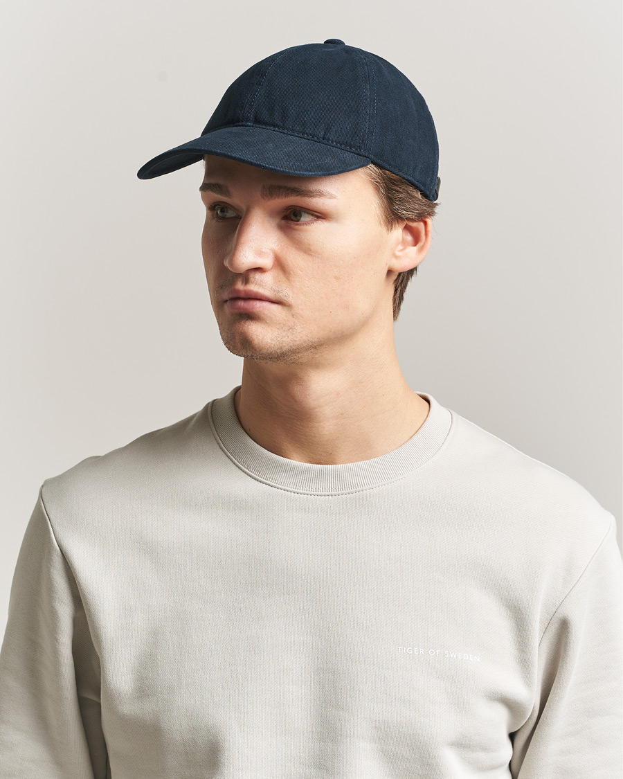 Herren | Hüte & Mützen | Tiger of Sweden | Hent Washed Cap Light Ink