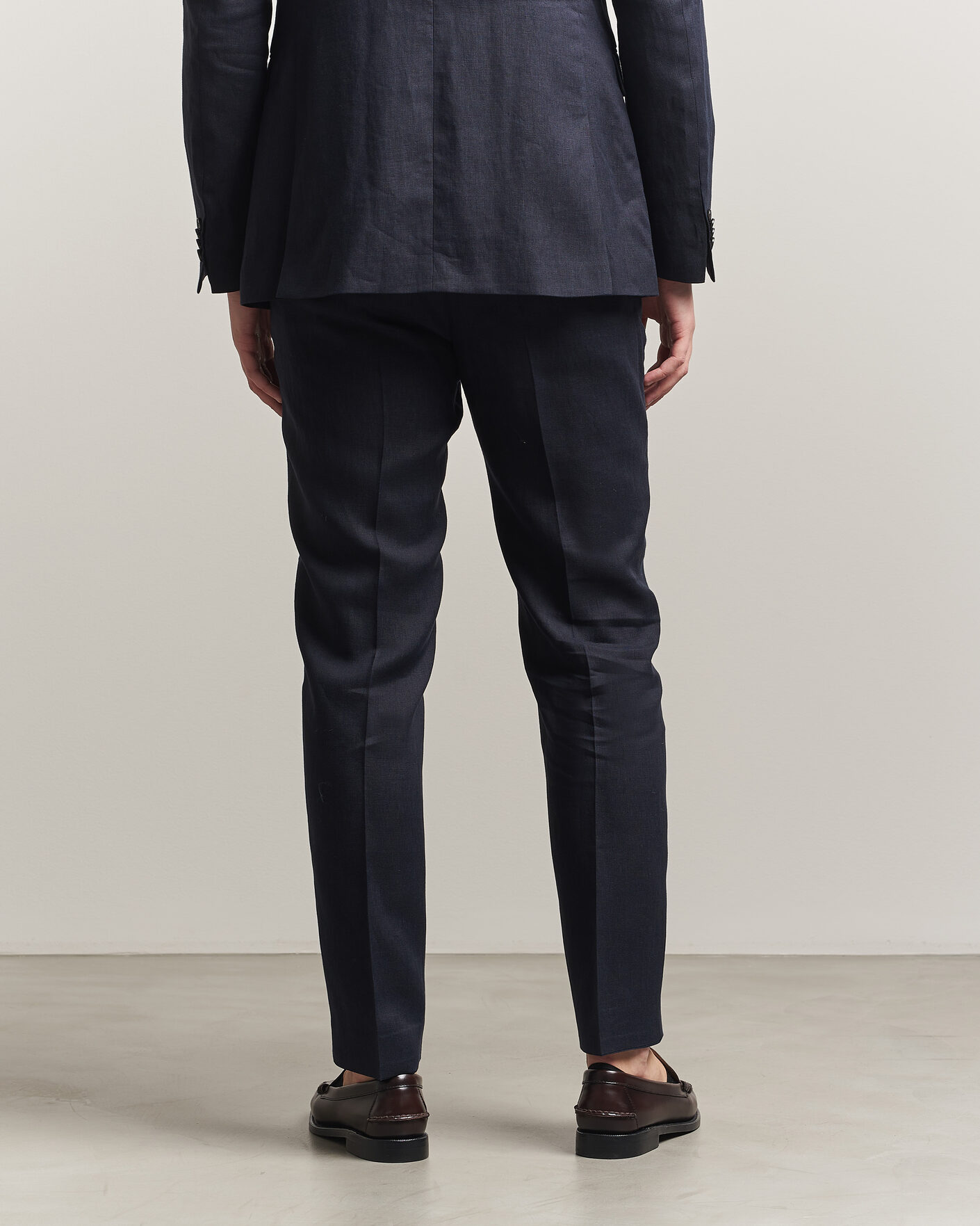 Herren | Hosen | Tiger of Sweden | Tenuta Linen Suit Trousers Midnight Blue