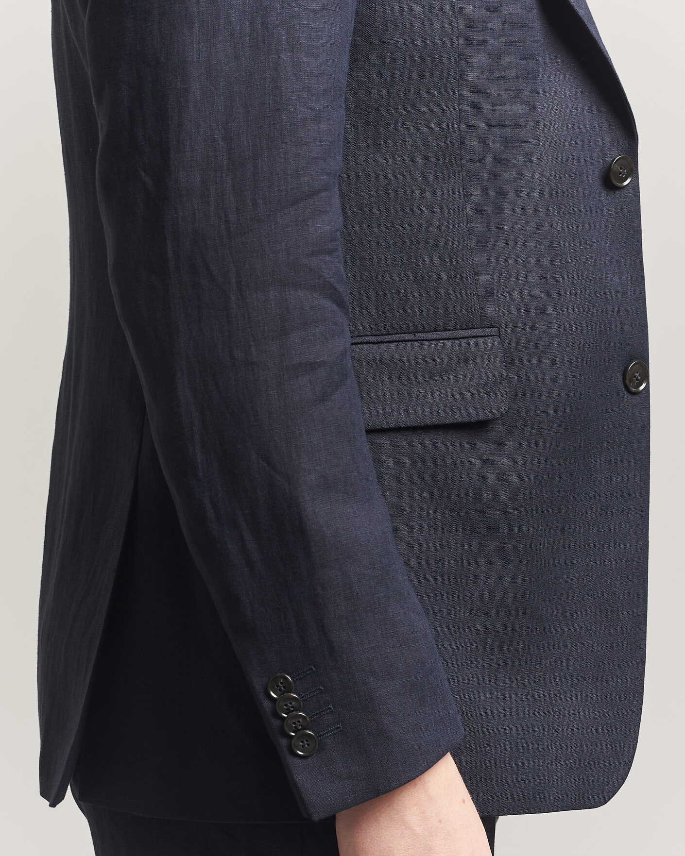 Herren | Sakkos | Tiger of Sweden | Justin Linen Suit Blazer Midnight Blue