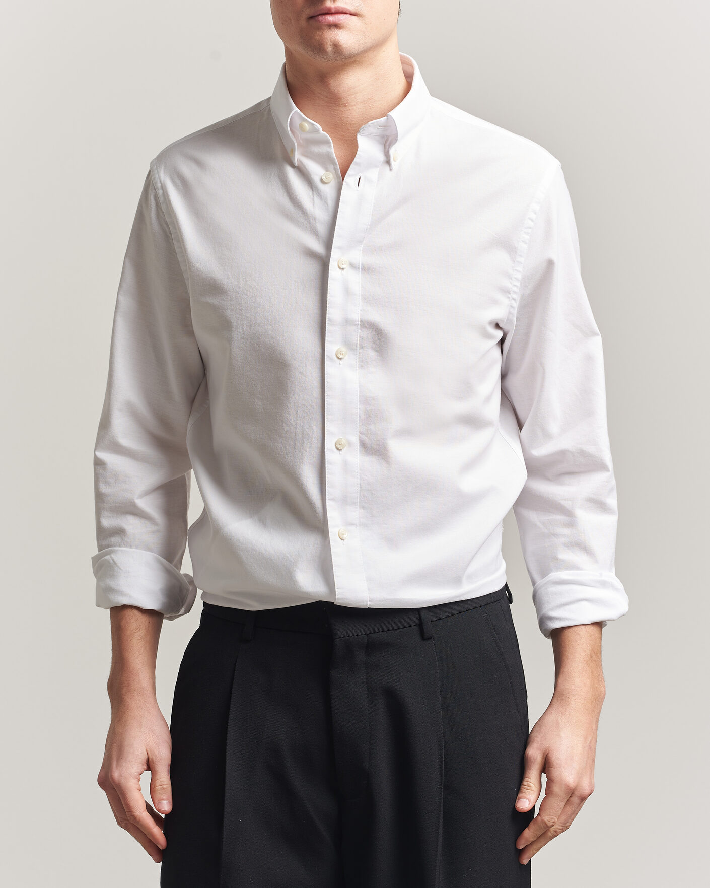 Herren | Hemden | Tiger of Sweden | Bjorn Oxford Shirt Pure White