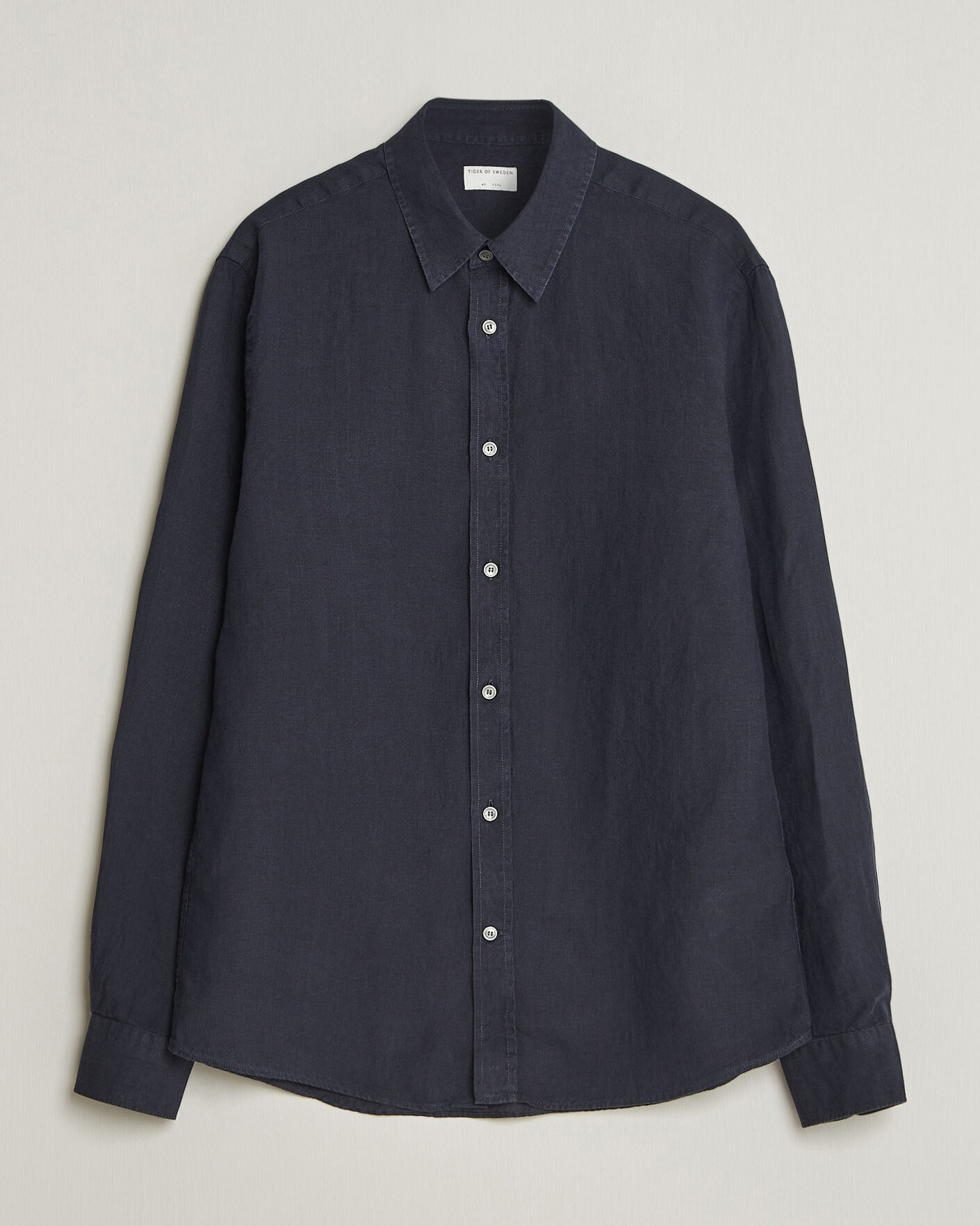 Herren | Hemden | Tiger of Sweden | Spenser Linen Shirt Midnight Blue