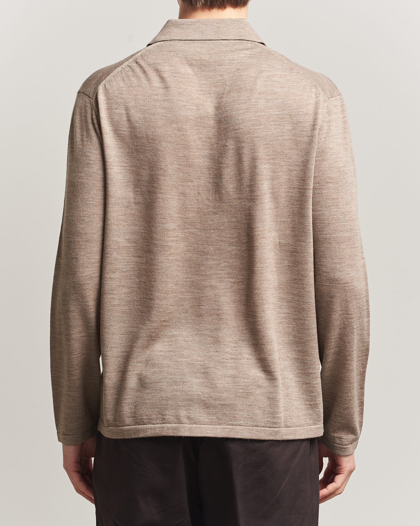 Herren | Pullover | Tiger of Sweden | Verklin Merino Knitted Cardigan Beige Melange