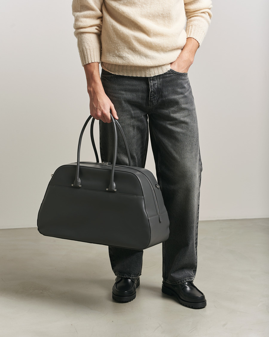 Herren | Taschen | Tiger of Sweden | Navisa Smooth Leather Weekendbag Jet Grey