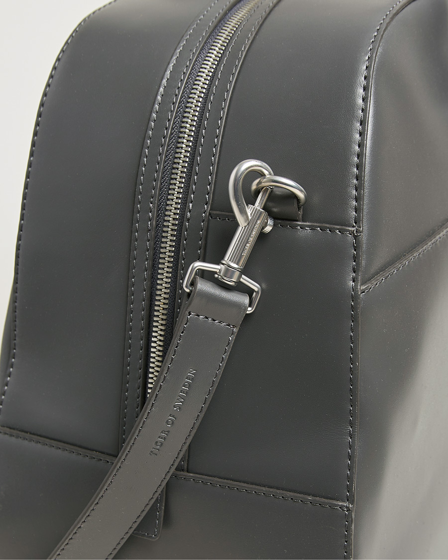 Herren | Taschen | Tiger of Sweden | Navisa Smooth Leather Weekendbag Jet Grey