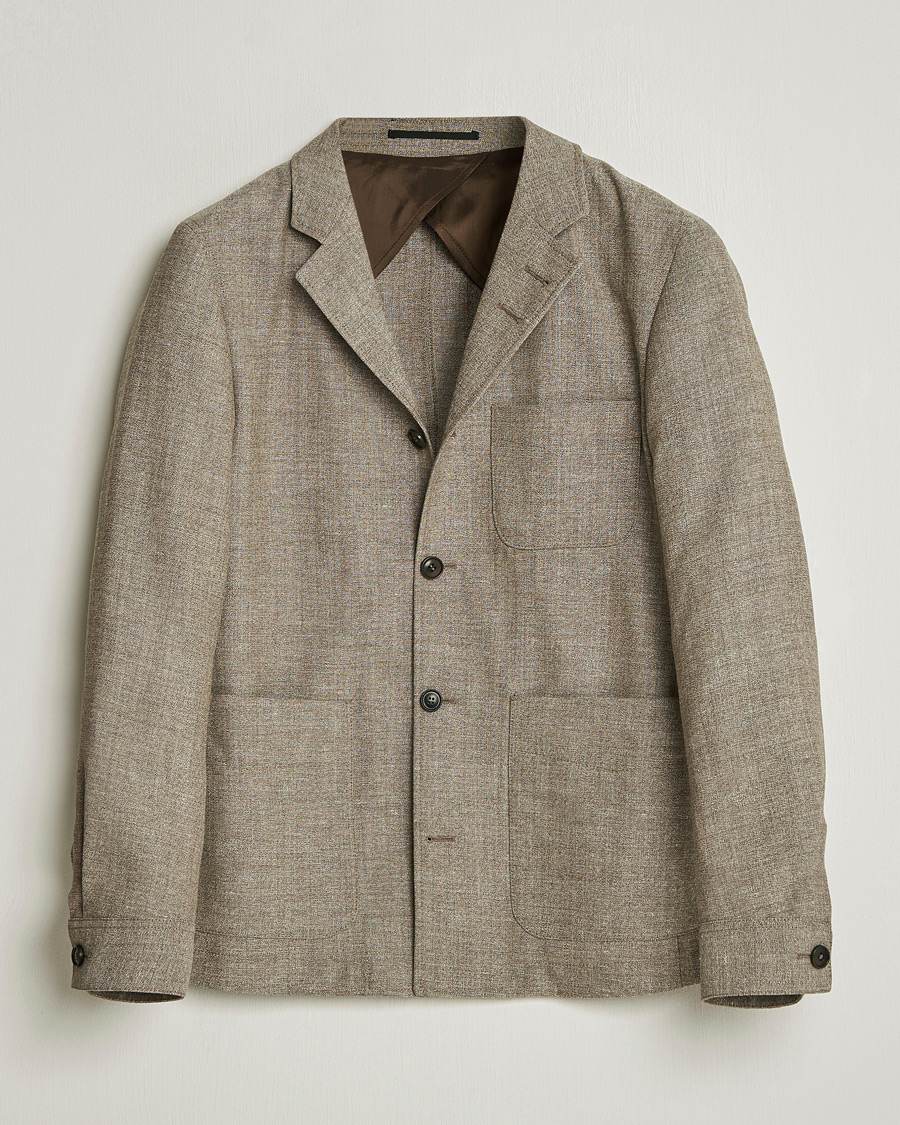 Herren | Sakkos | Tiger of Sweden | Harrison Wool/Linen Blazer Sawgrass Brown