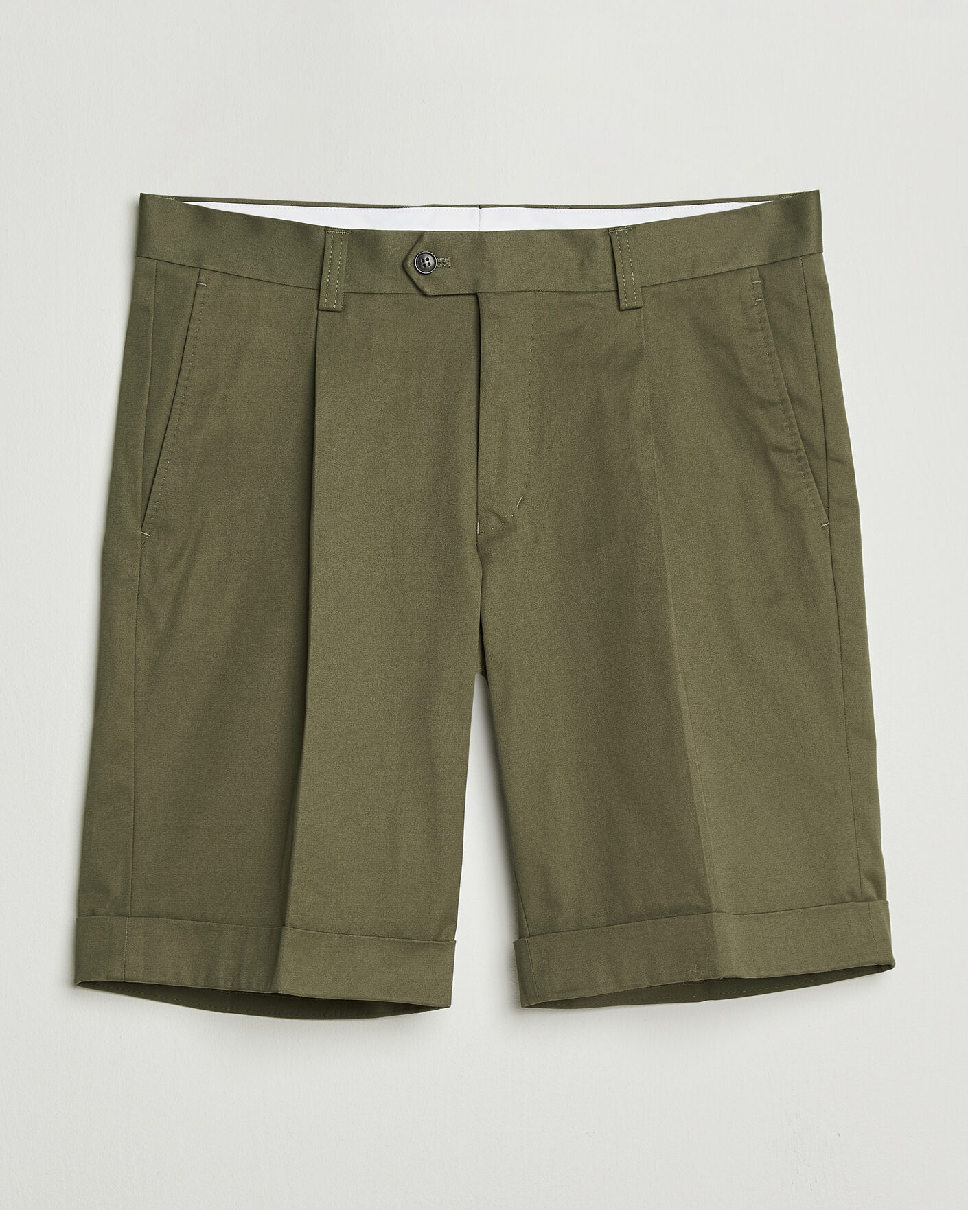 Herren | Shorts | Tiger of Sweden | Tenut Cotton Chino Shorts Kalamata Green