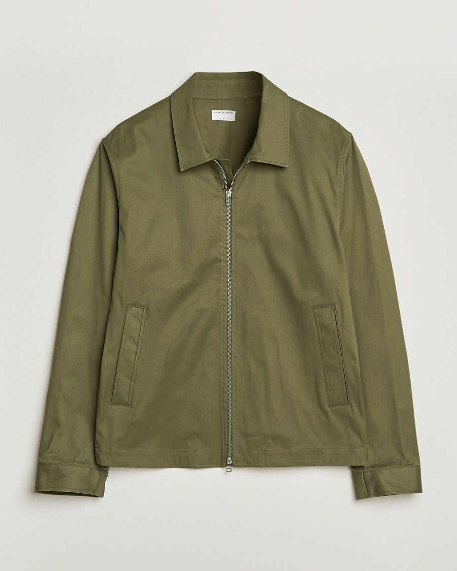 Herren | Jacken | Tiger of Sweden | Barnaby Cotton Jacket Kalamata Green