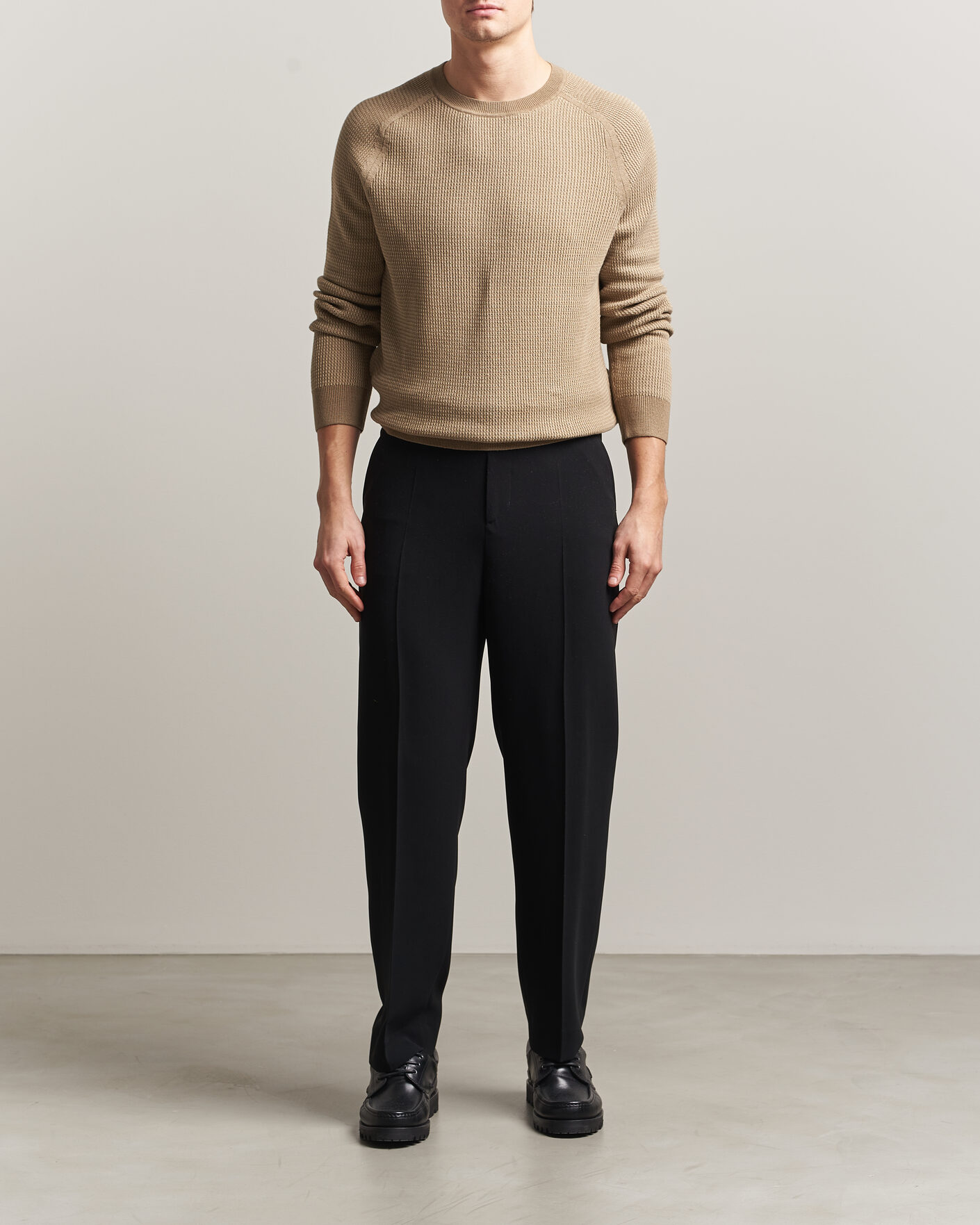 Herren | Pullover | Tiger of Sweden | Martin Knitted Sweater Umber Brown
