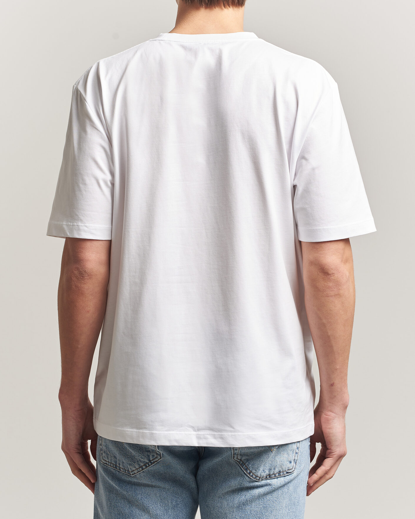 Herren | T-Shirts | Tiger of Sweden | Pro Cotton Logo T-Shirt Pure White