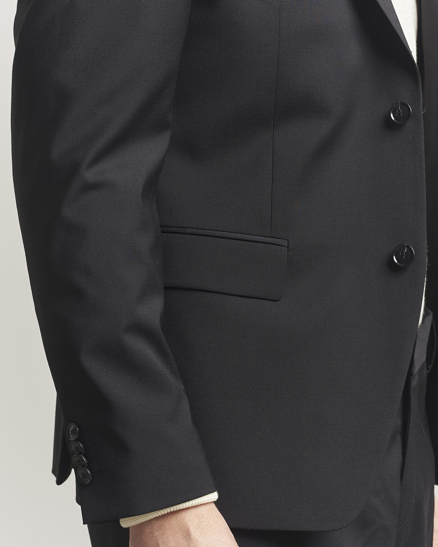 Herren | Sakkos | Tiger of Sweden | Jamie Wool Travel Suit Blazer Black