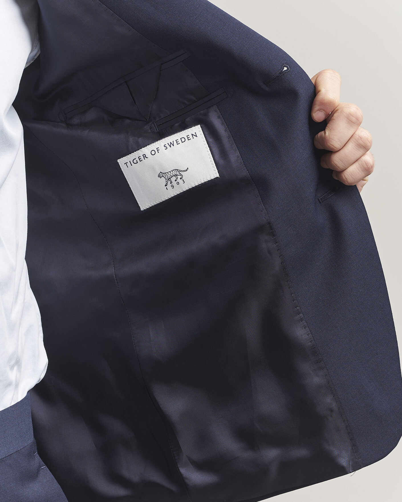 Herren | Sakkos | Tiger of Sweden | Jamie Wool Travel Suit Blazer Royal Blue