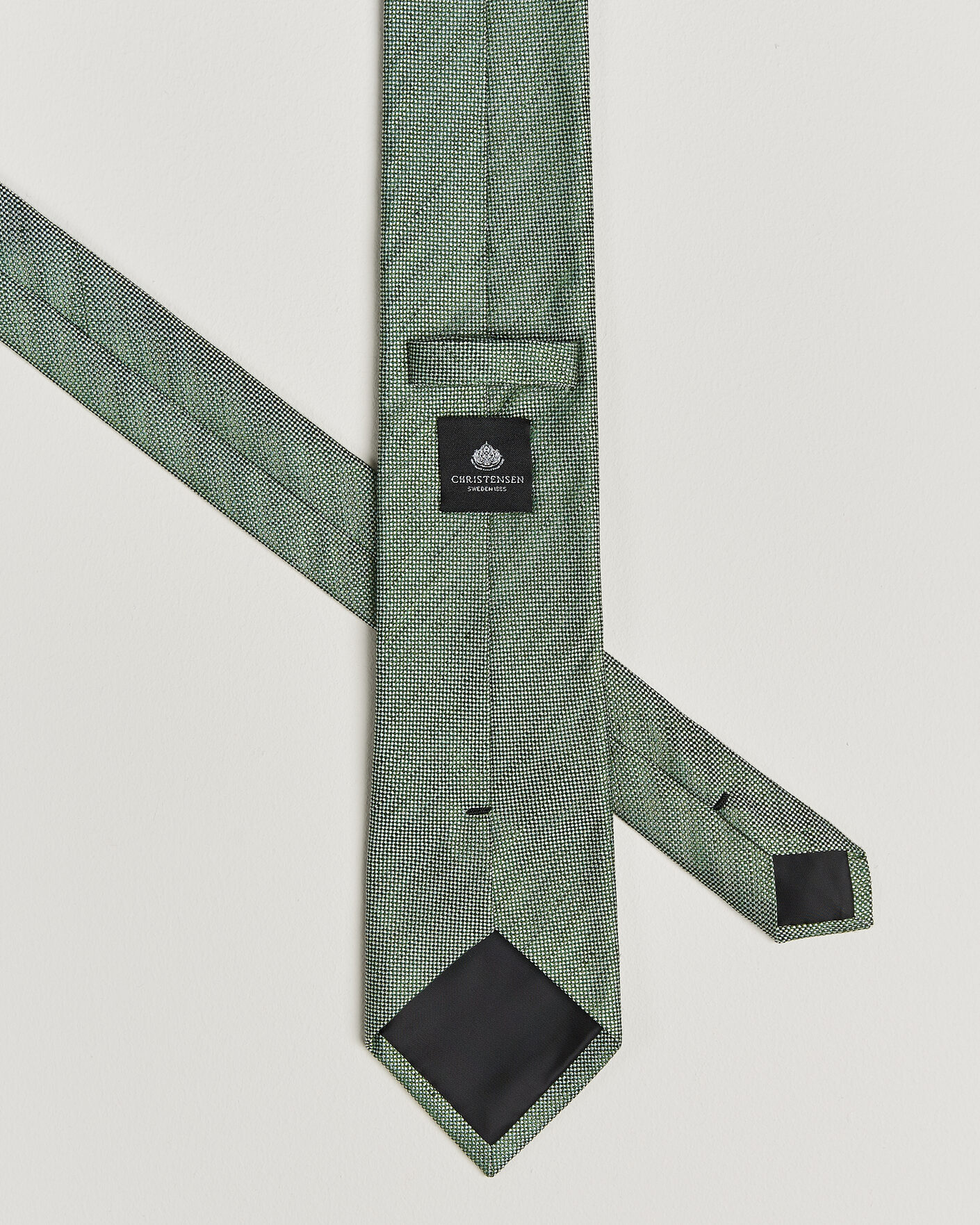 Herren | Krawatten | Amanda Christensen | Box Set Printed Silk 8cm Tie With Pocket Square Green