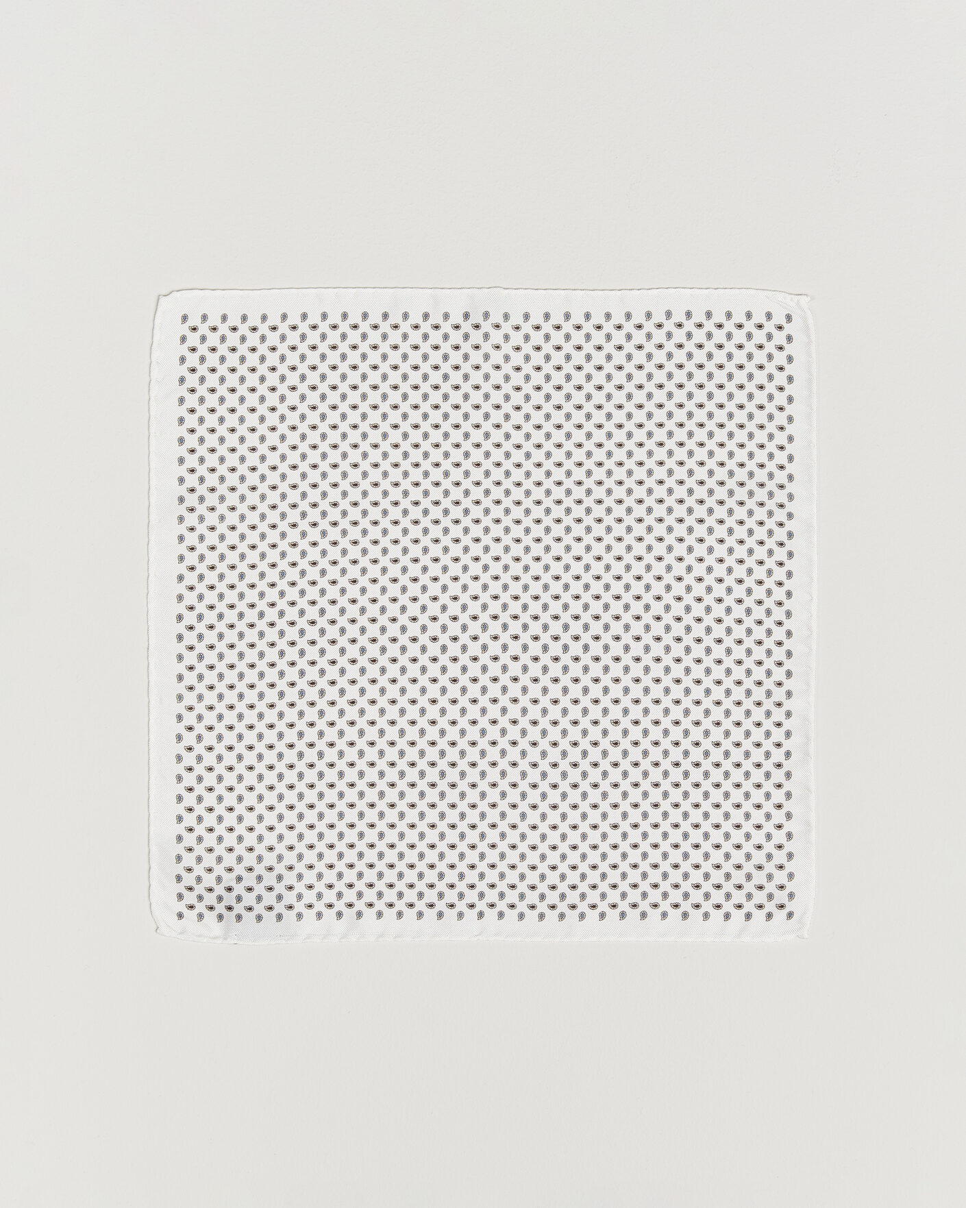 Herren | Einstecktücher | Amanda Christensen | Silk Oxford Pocket Square White