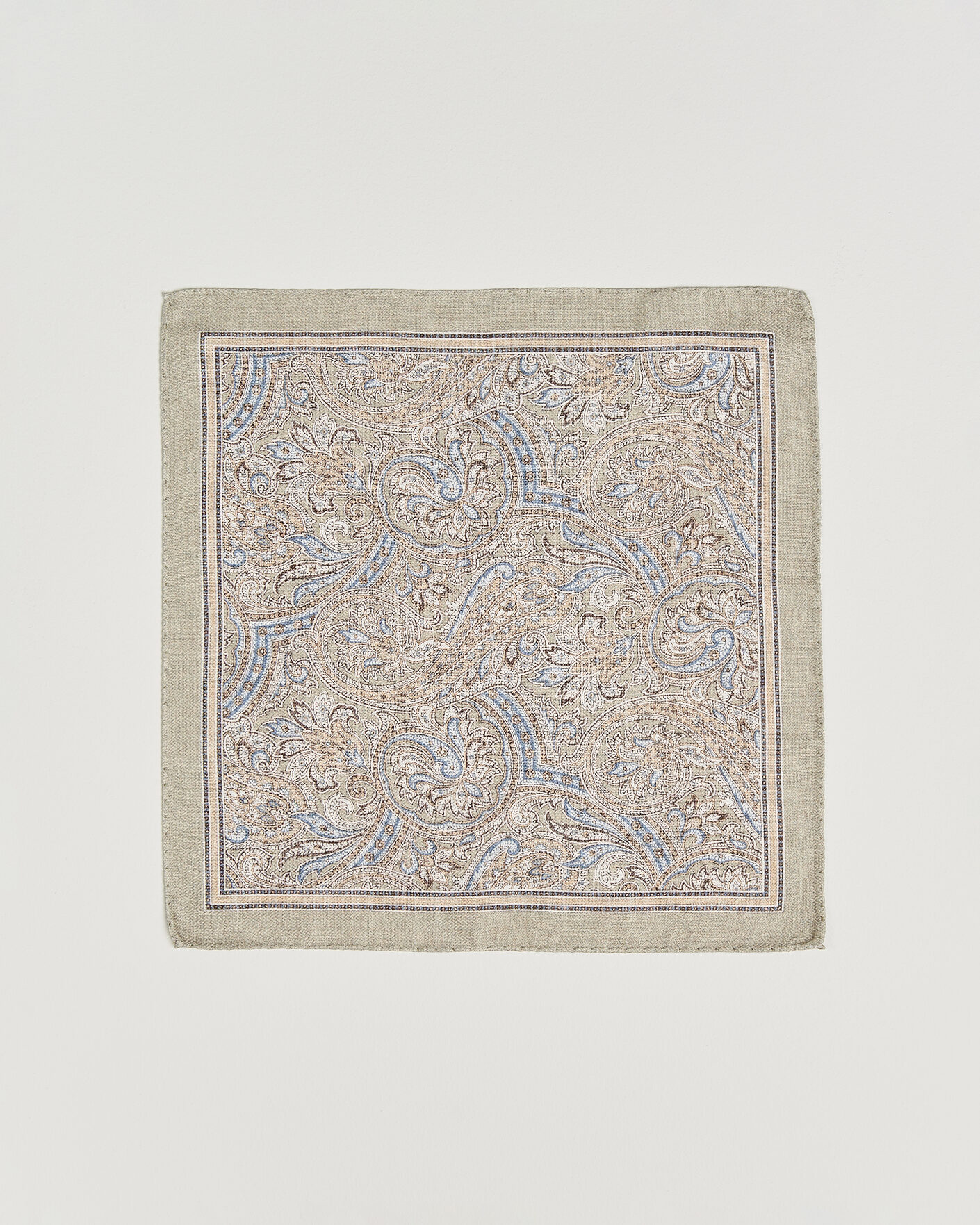 Herren | Einstecktücher | Amanda Christensen | Silk Shappe Double Faced Pocket Square Green