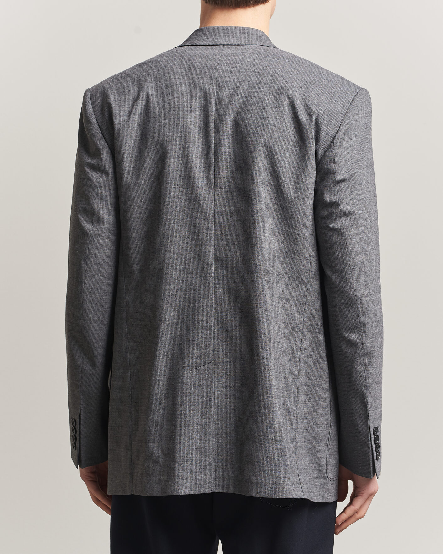 Herren | Sakkos | Filippa K | Michael Wool Pinstriped Double Breasted  Blazer Mid Grey