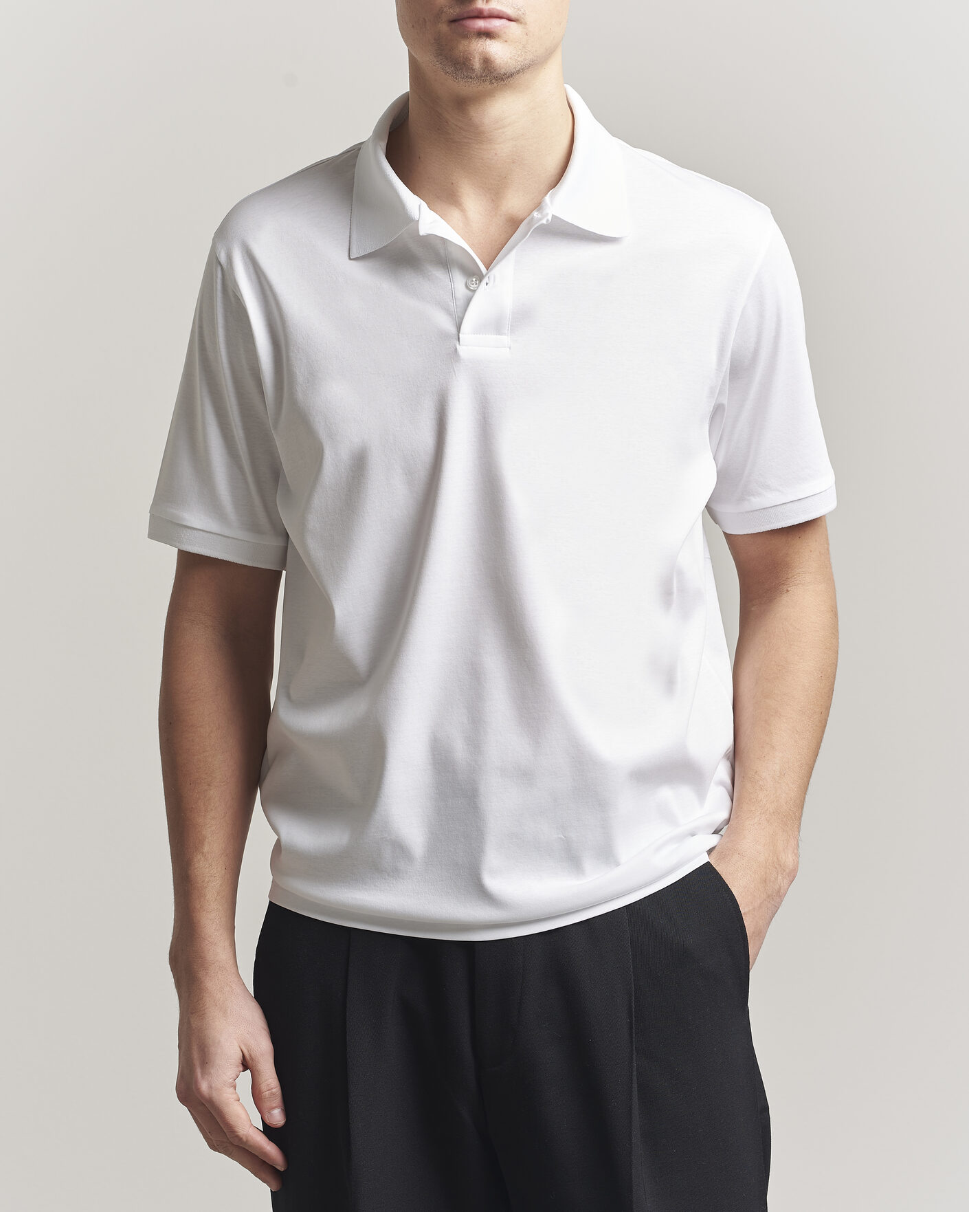Herren | Poloshirts | Filippa K | Technical Cotton Polo White