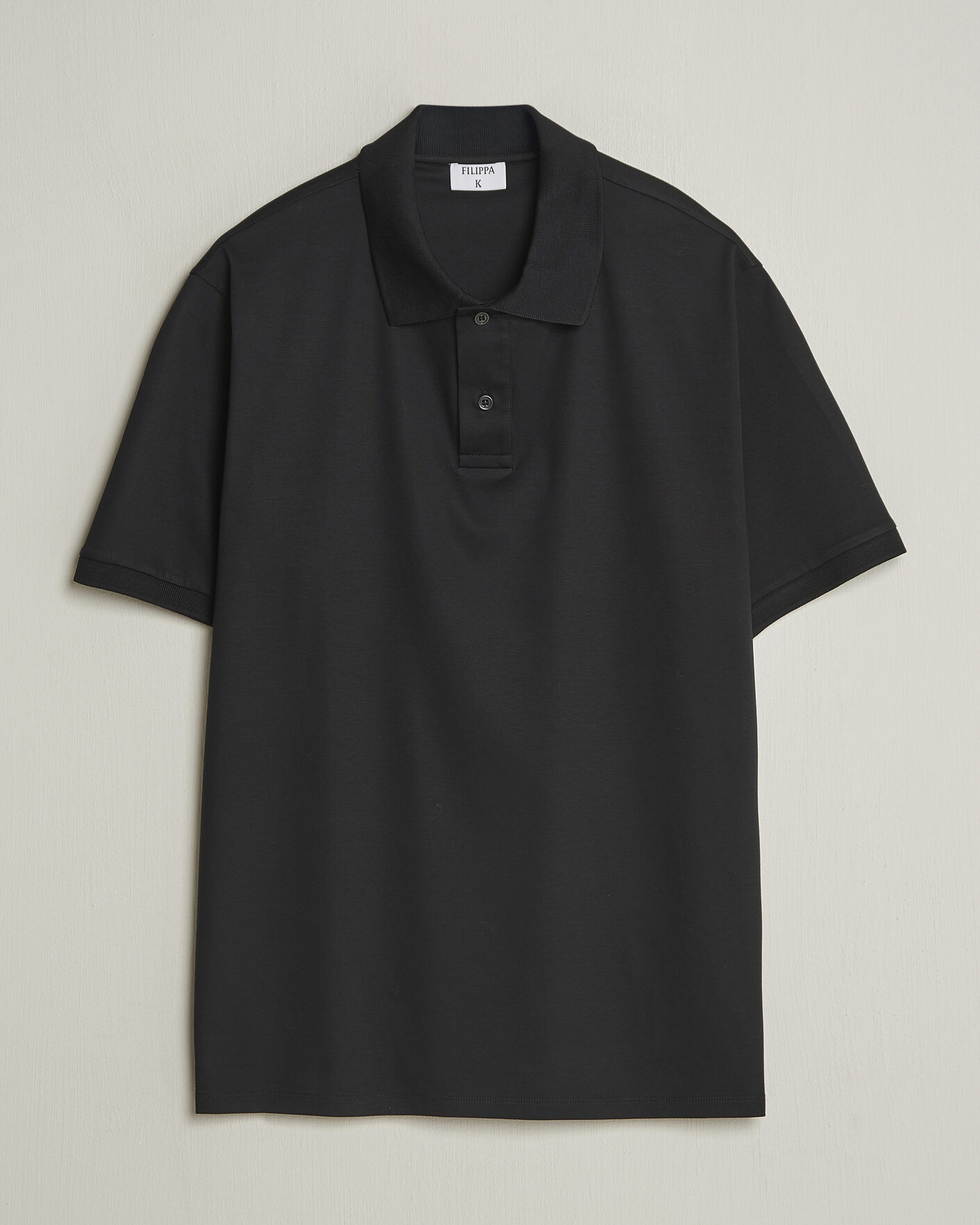 Herren | Poloshirts | Filippa K | Technical Cotton Polo Black