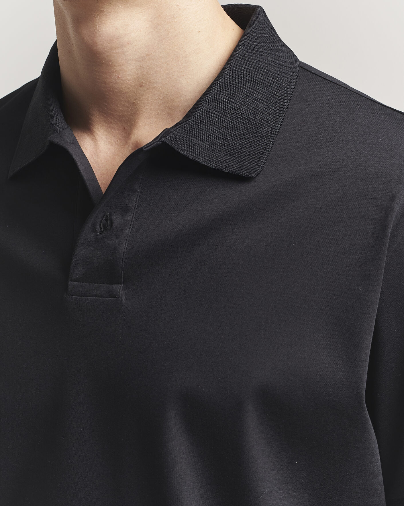 Herren | Poloshirts | Filippa K | Technical Cotton Polo Black