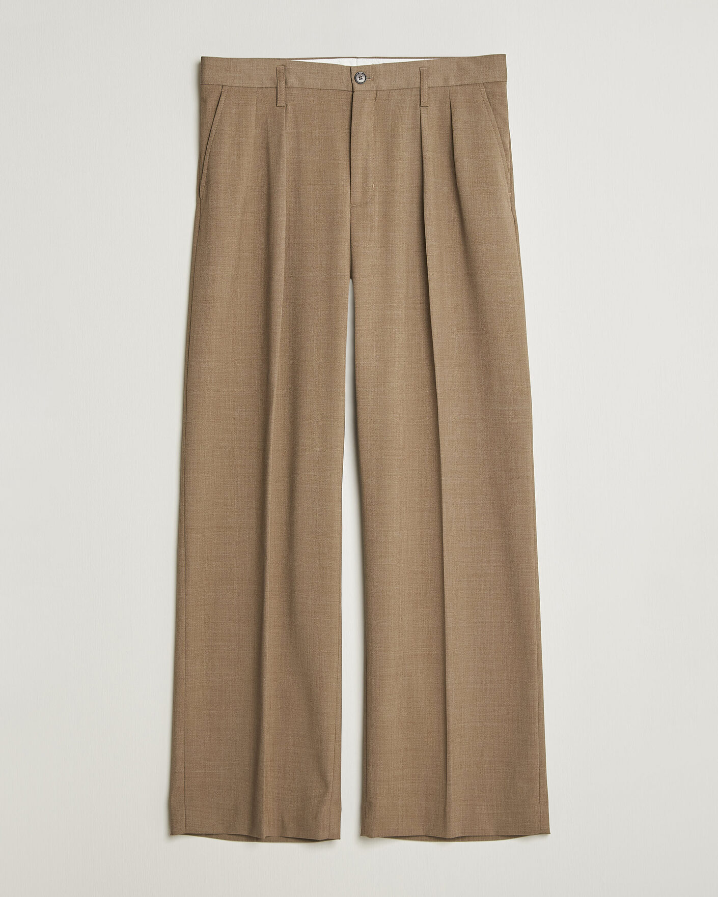 Herren | Hosen | Filippa K | Milo Wide Wool Trousers Light Driftwood