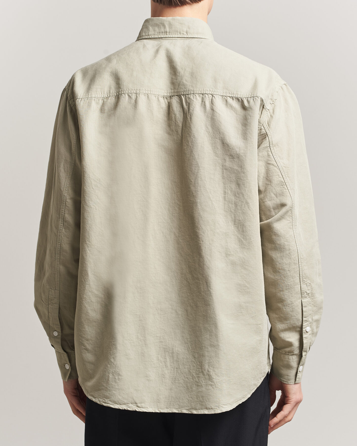 Herren | Hemden | Filippa K | Relaxed Cotton/Linen Shirt Light Green